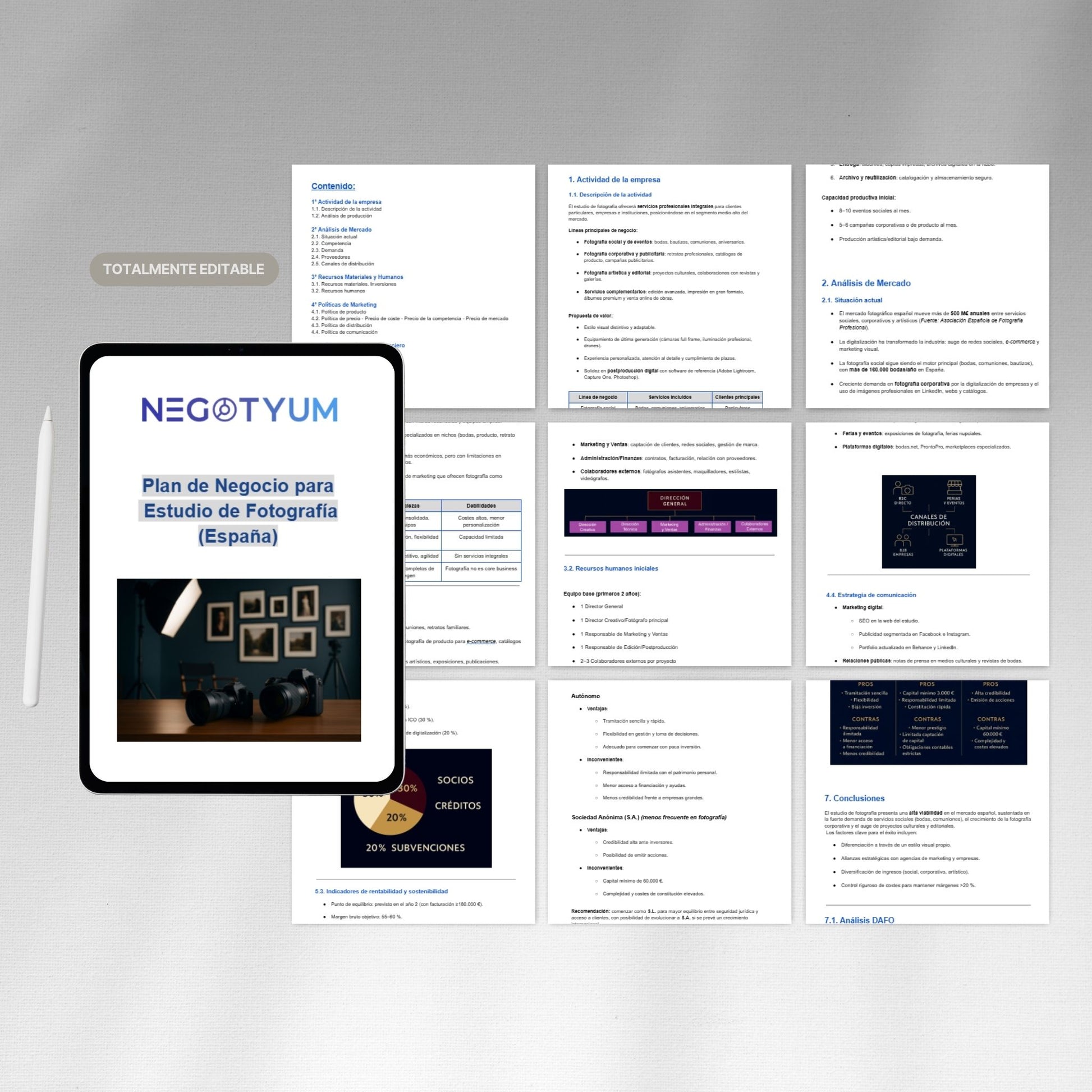 Estudio de Fotografía - Plan de Negocio