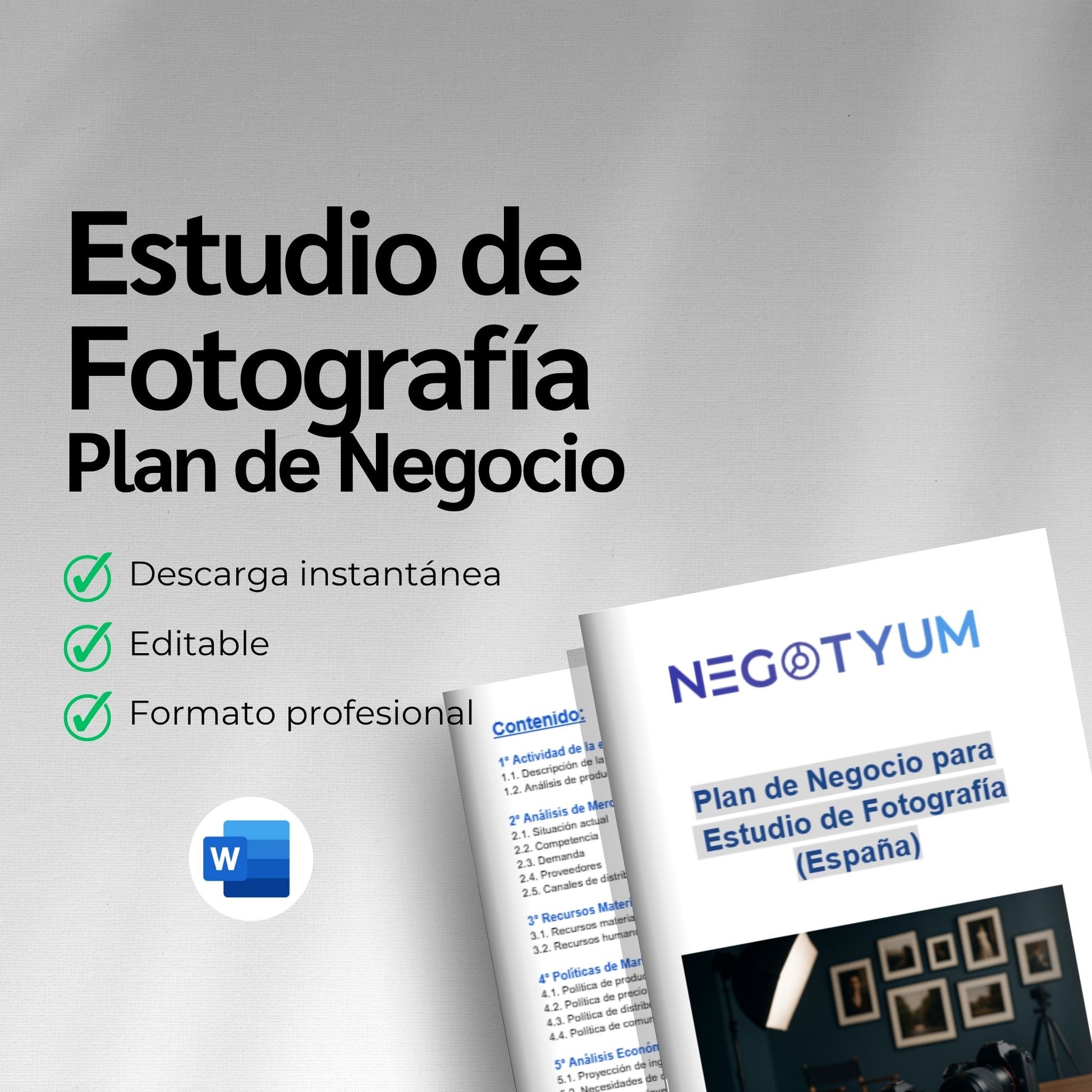 Estudio de Fotografía - Plan de Negocio