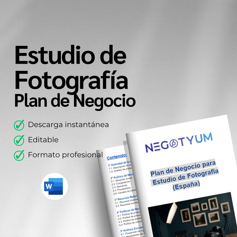 Estudio de Fotografía - Plan de Negocio