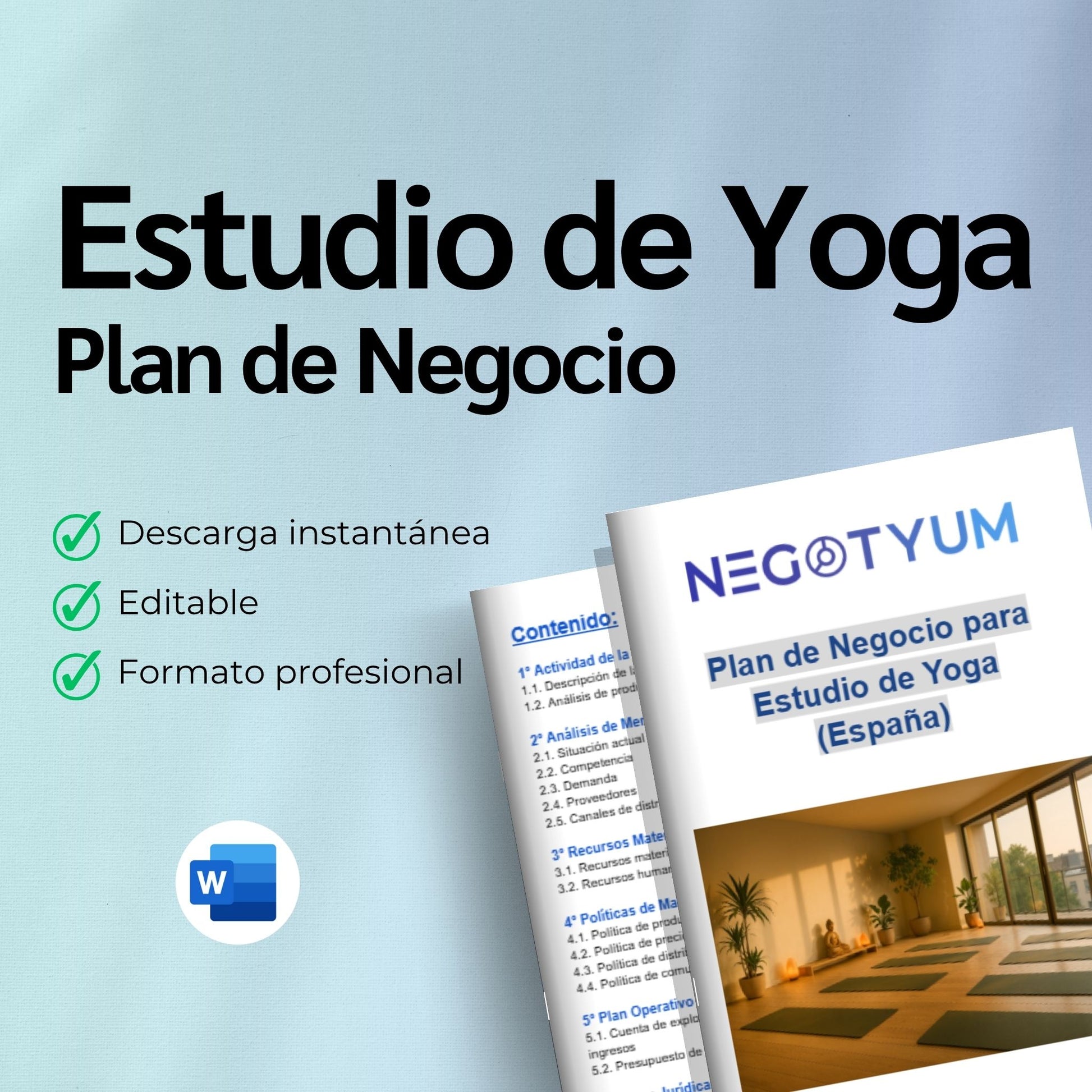 Estudio de Yoga - Plan de Negocio