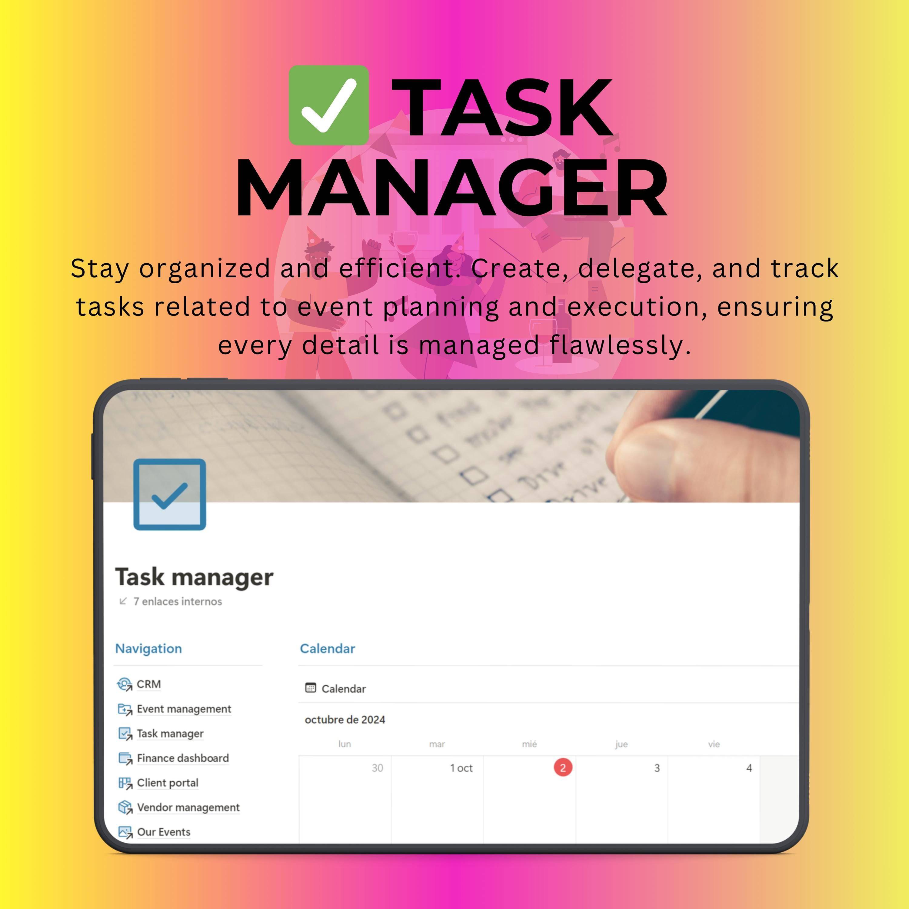 Event Planning Notion Template | Corporate & Wedding Planner