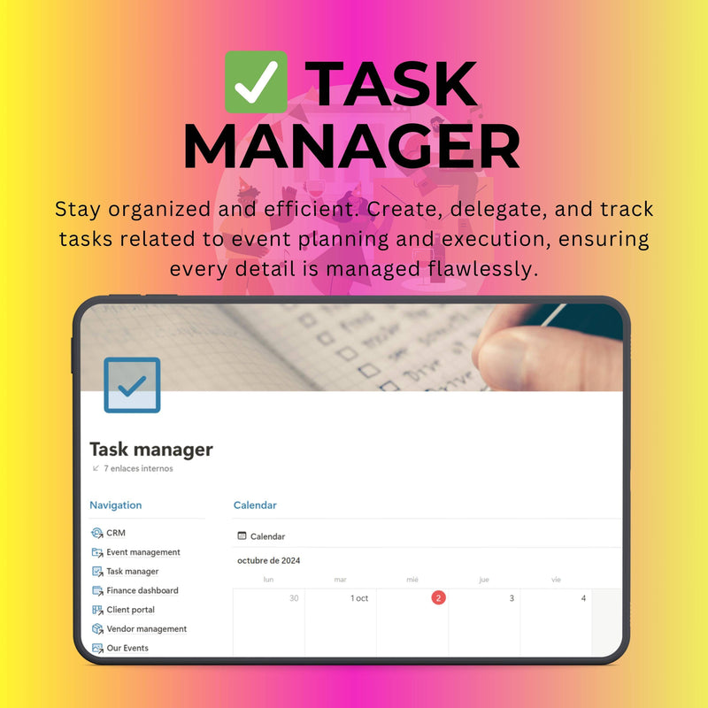 Event Planning Notion Template | Corporate & Wedding Planner