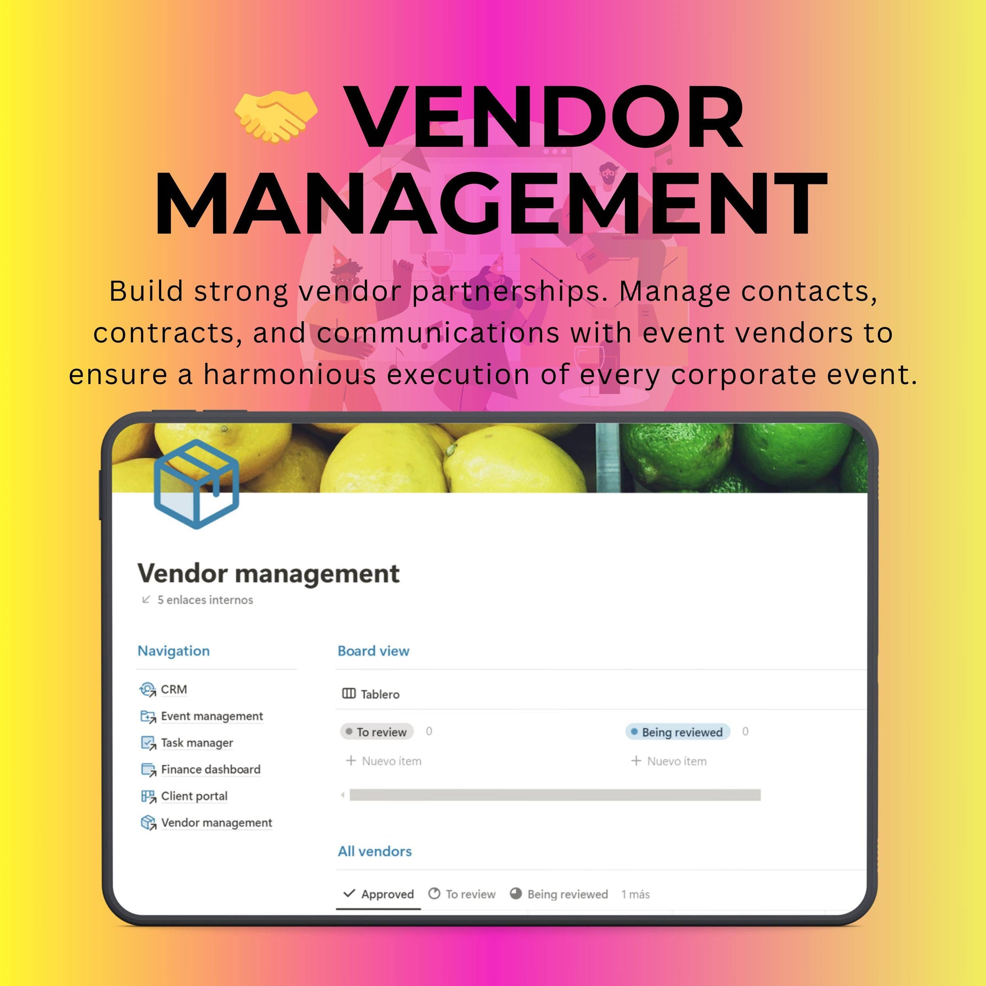 Event Planning Notion Template | Corporate & Wedding Planner