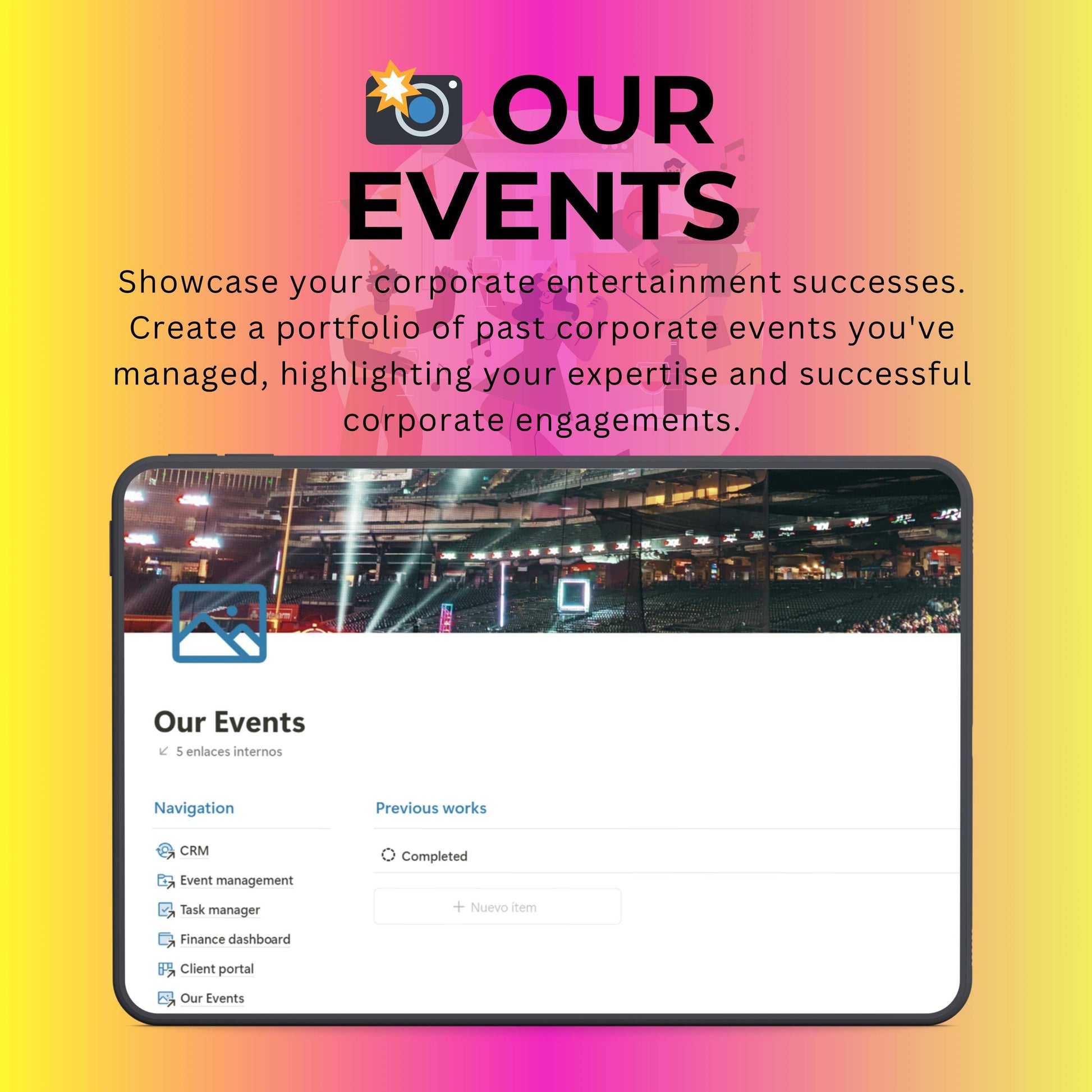 Event Planning Notion Template | Corporate & Wedding Planner