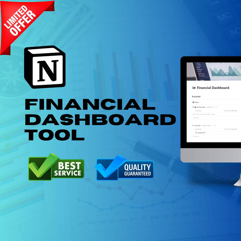 Finance Dashboard Notion Template | Budget, Expenses & Reports