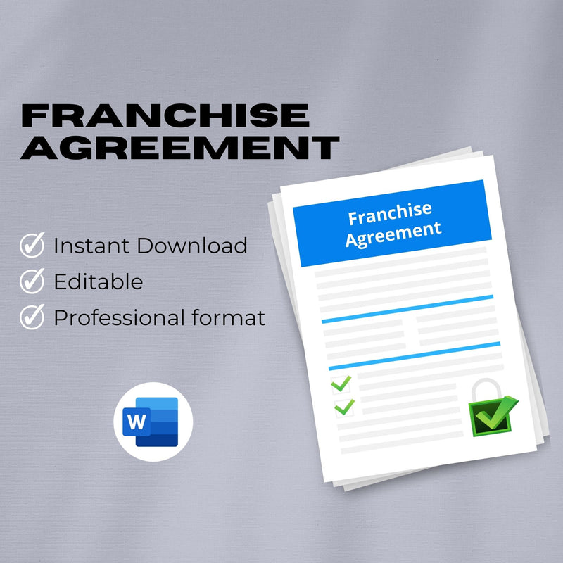 Franchise Agreement (Short-Form) Template – Editable Word Contract