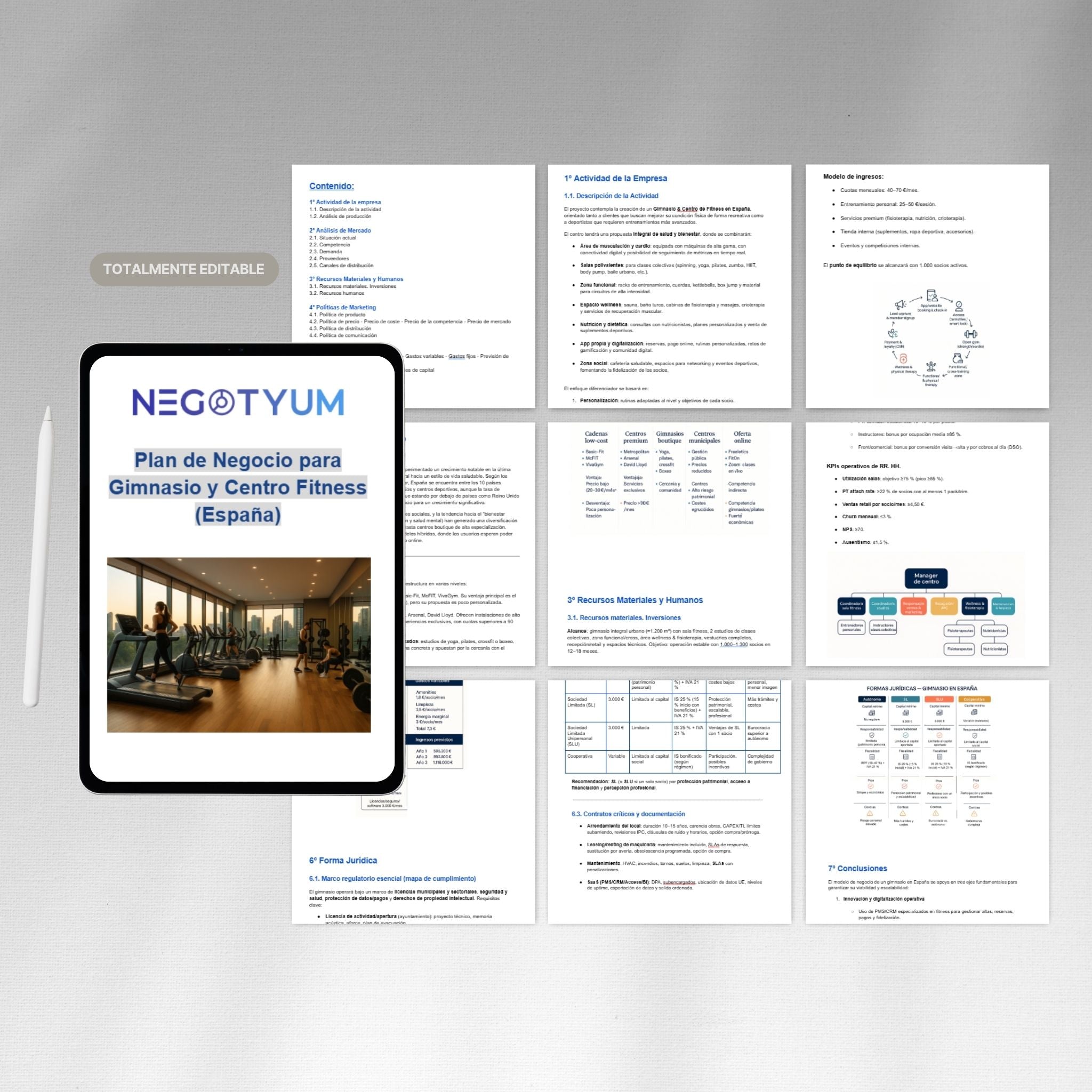Gimnasio y Centro Fitness - Plan de Negocio