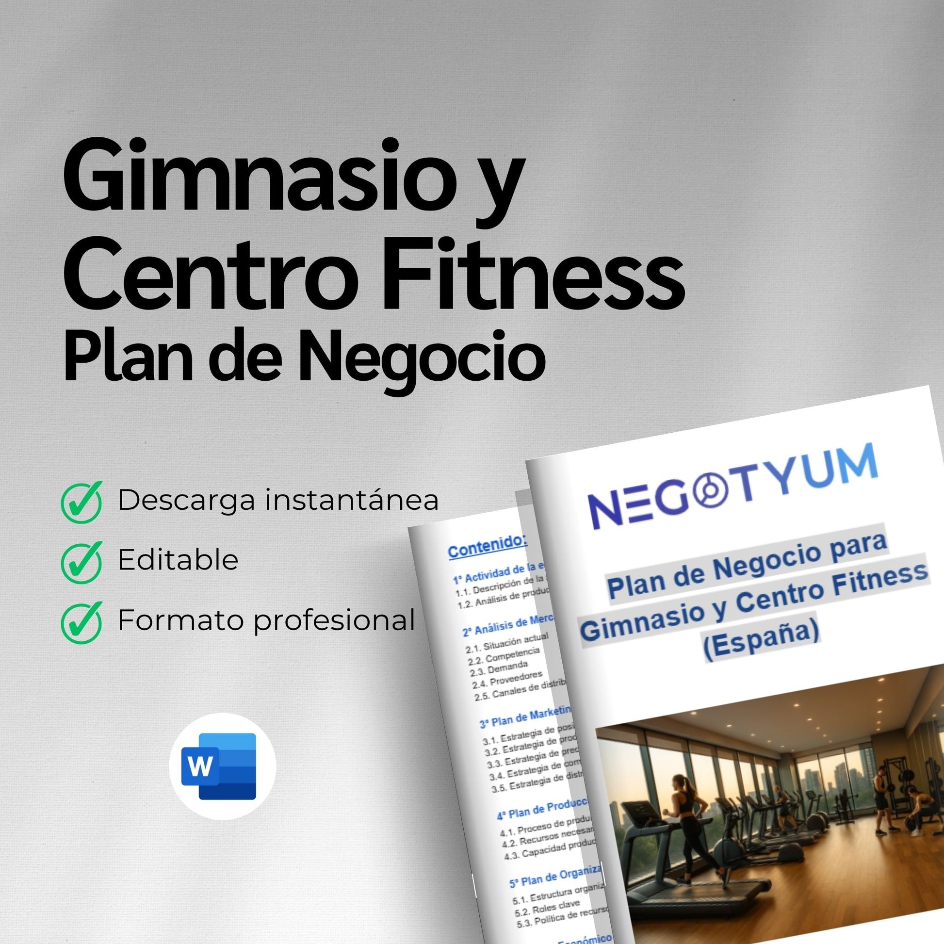 Gimnasio y Centro Fitness - Plan de Negocio