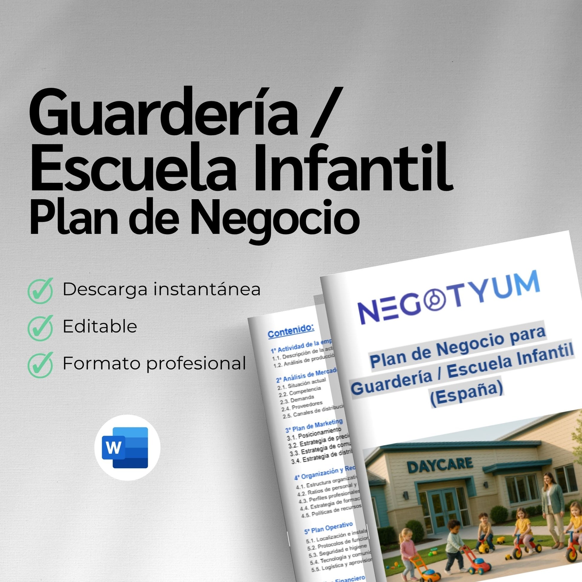 Guarderia / Escuela Infantil - Plan de Negocio