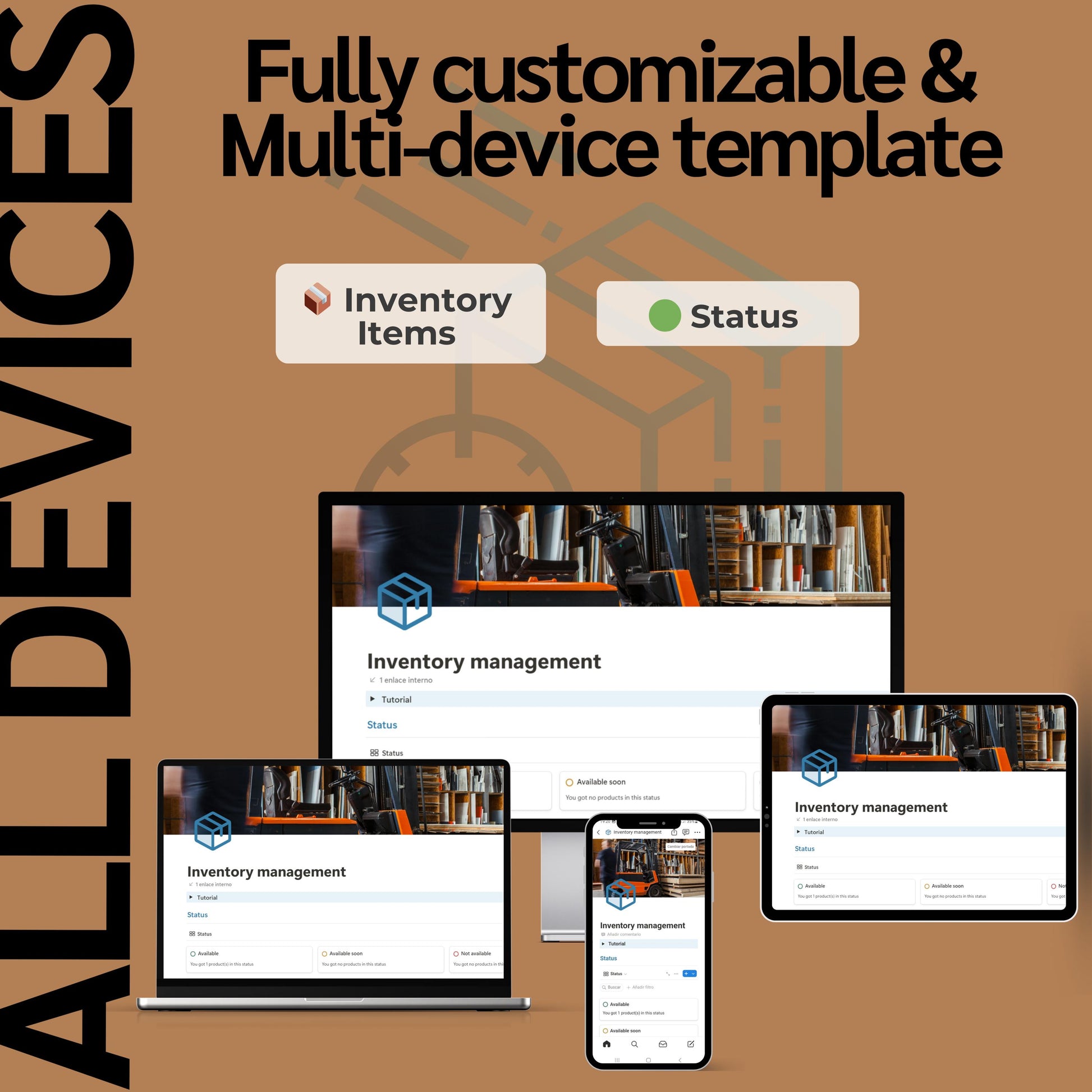 Inventory Management Notion Template | Stock & Product Tracker