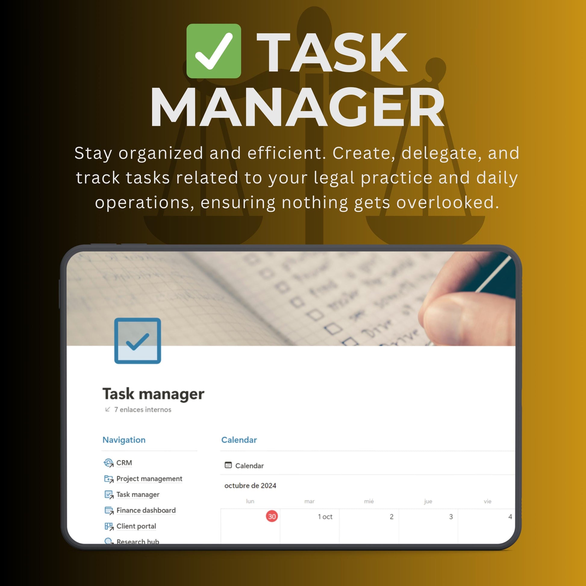 Law Firm Notion Template | CRM, Cases & Billing