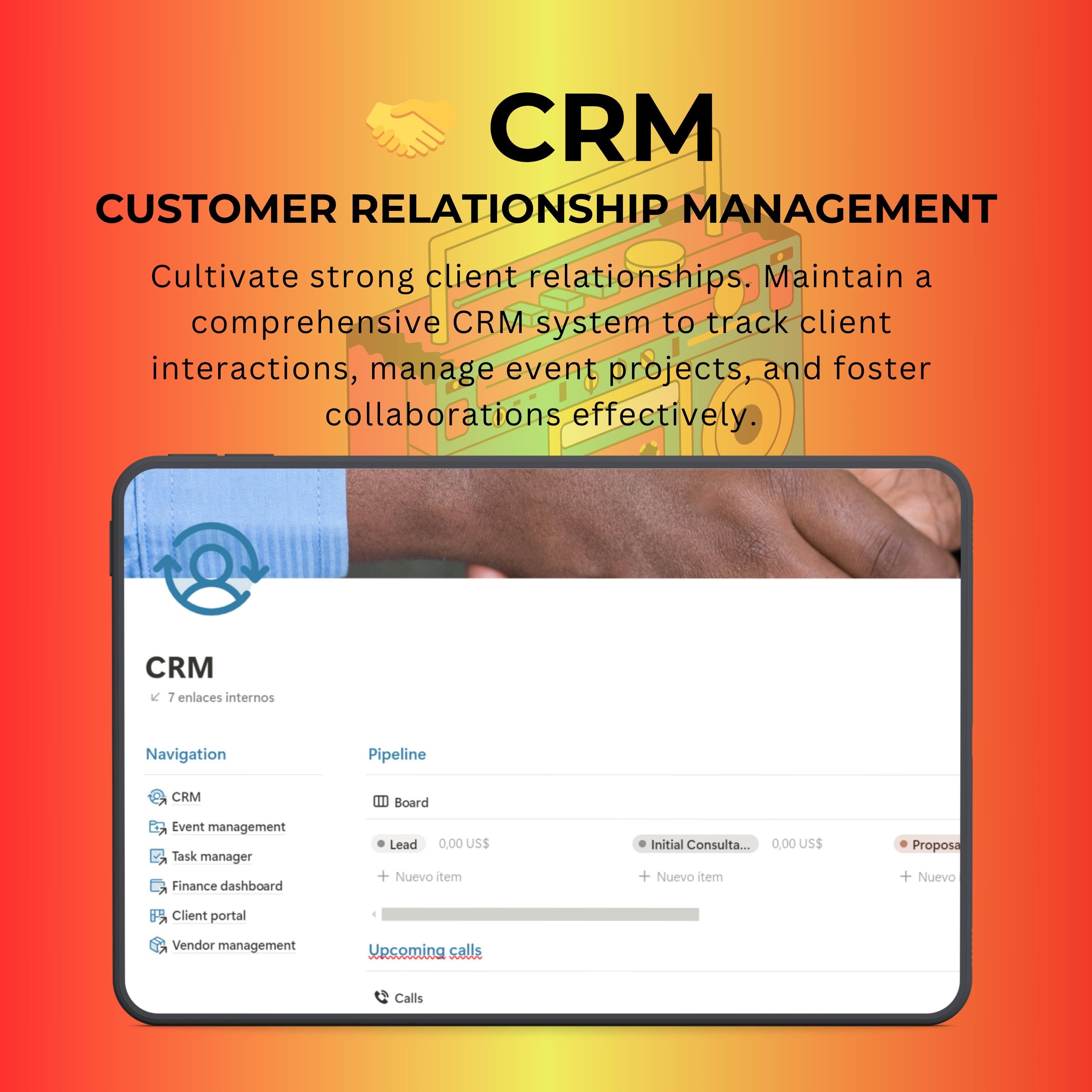 Music & Entertainment Notion Template | CRM & Projects