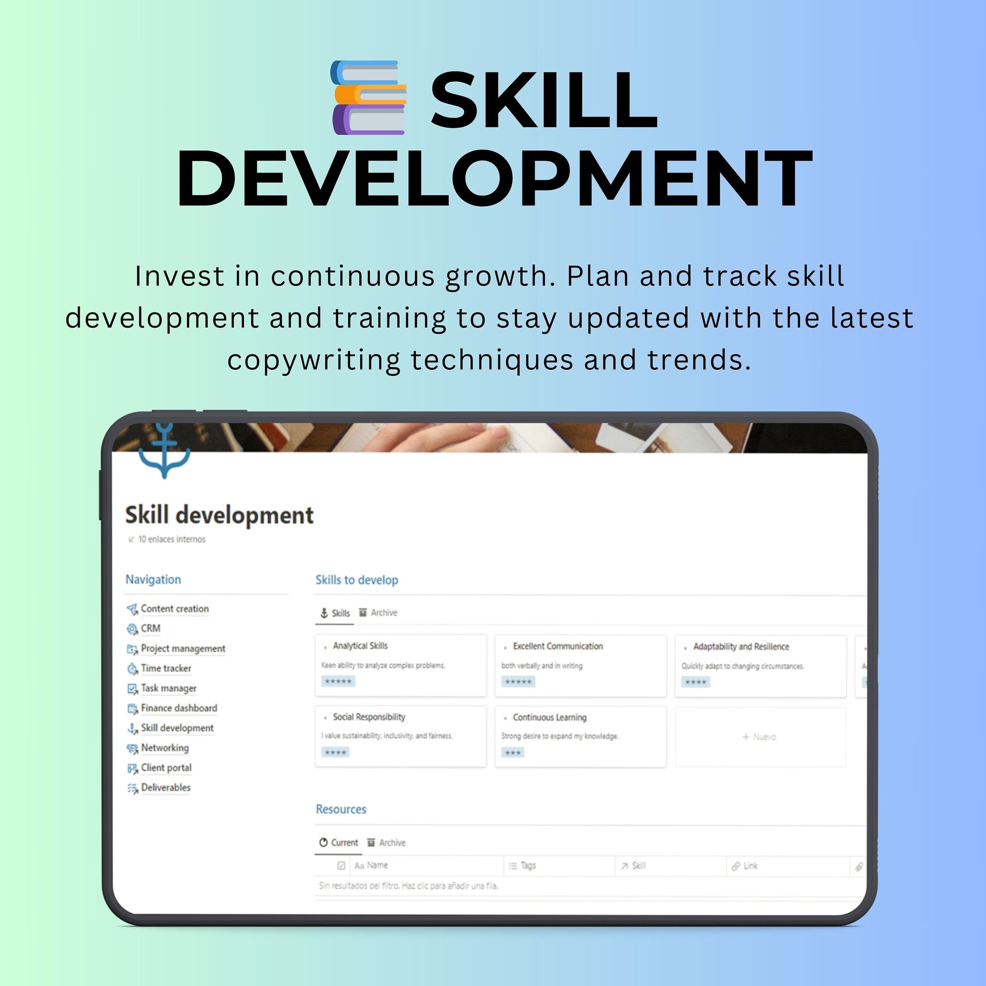 Notion Template for Copywritters