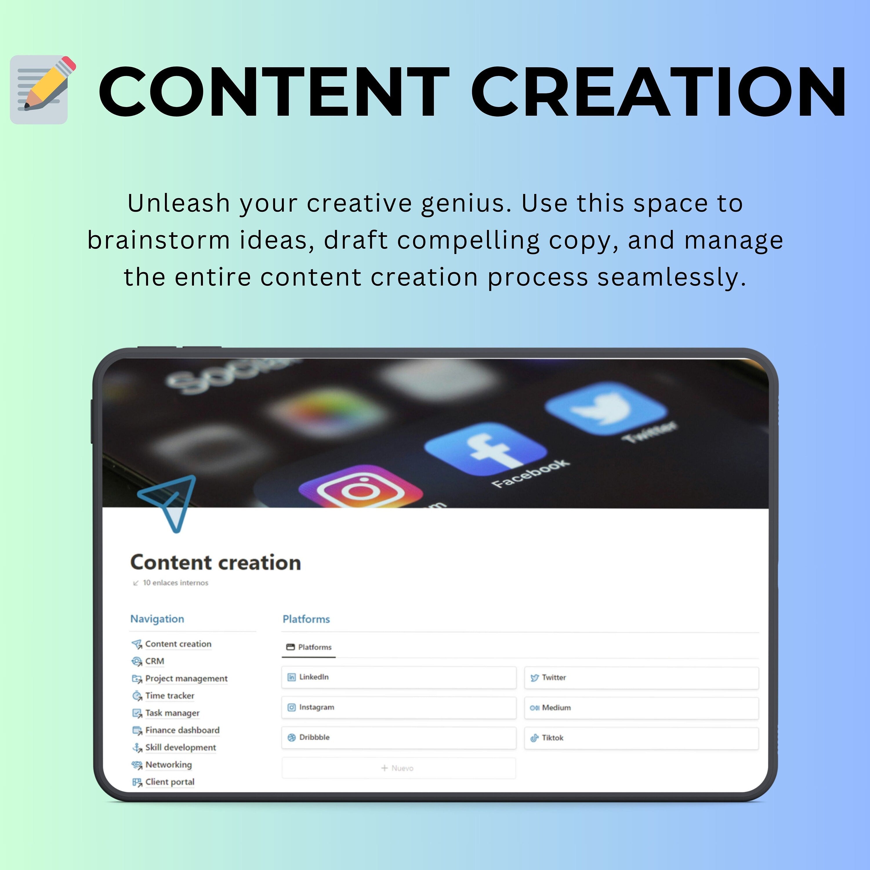 Notion Template for Copywritters