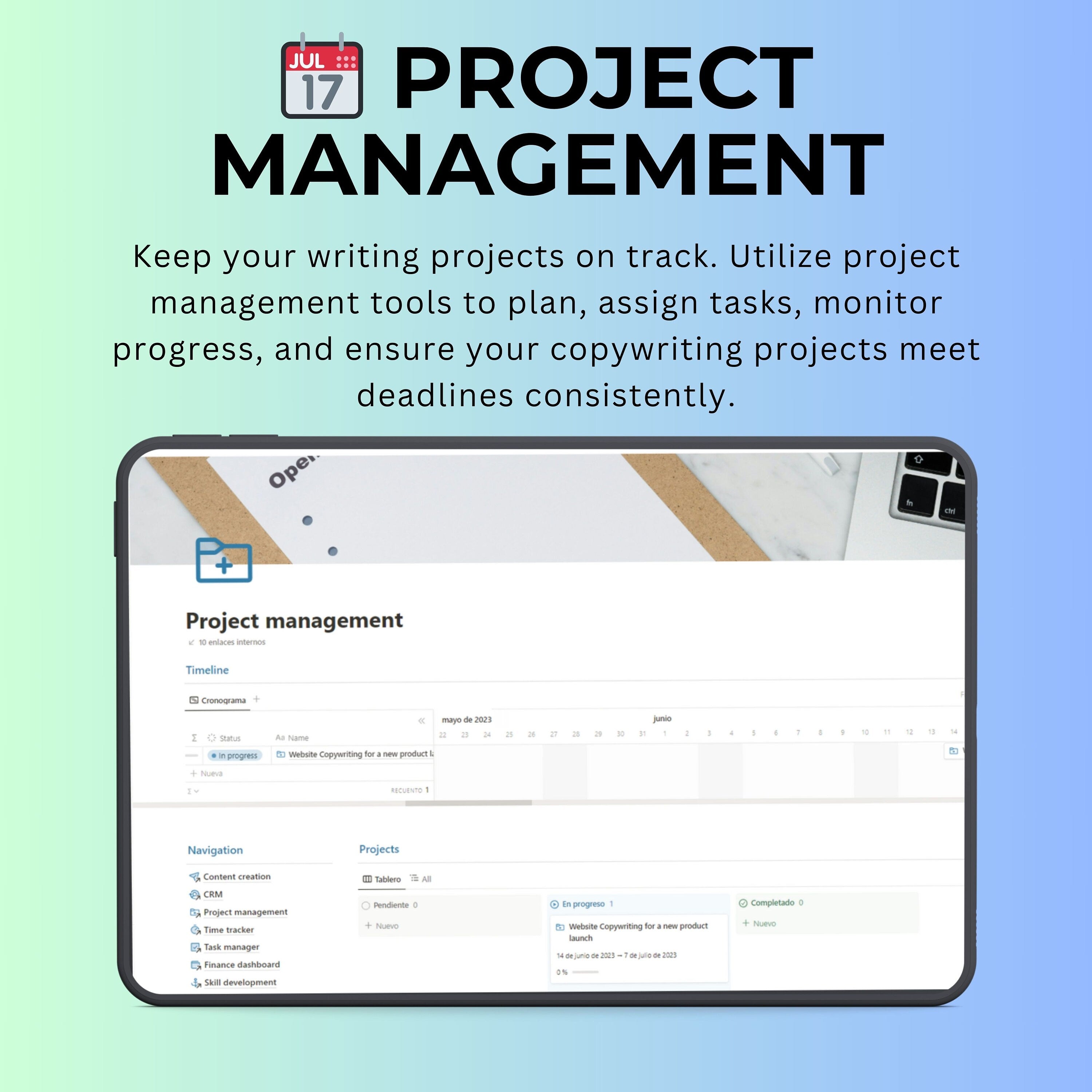 Notion Template for Copywritters