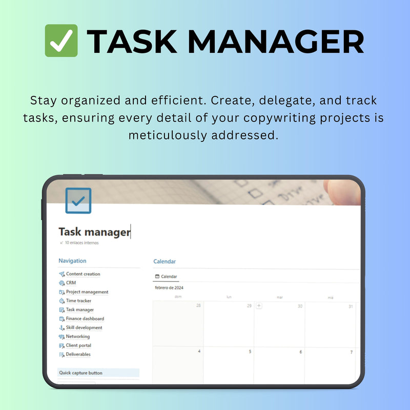 Notion Template for Copywritters