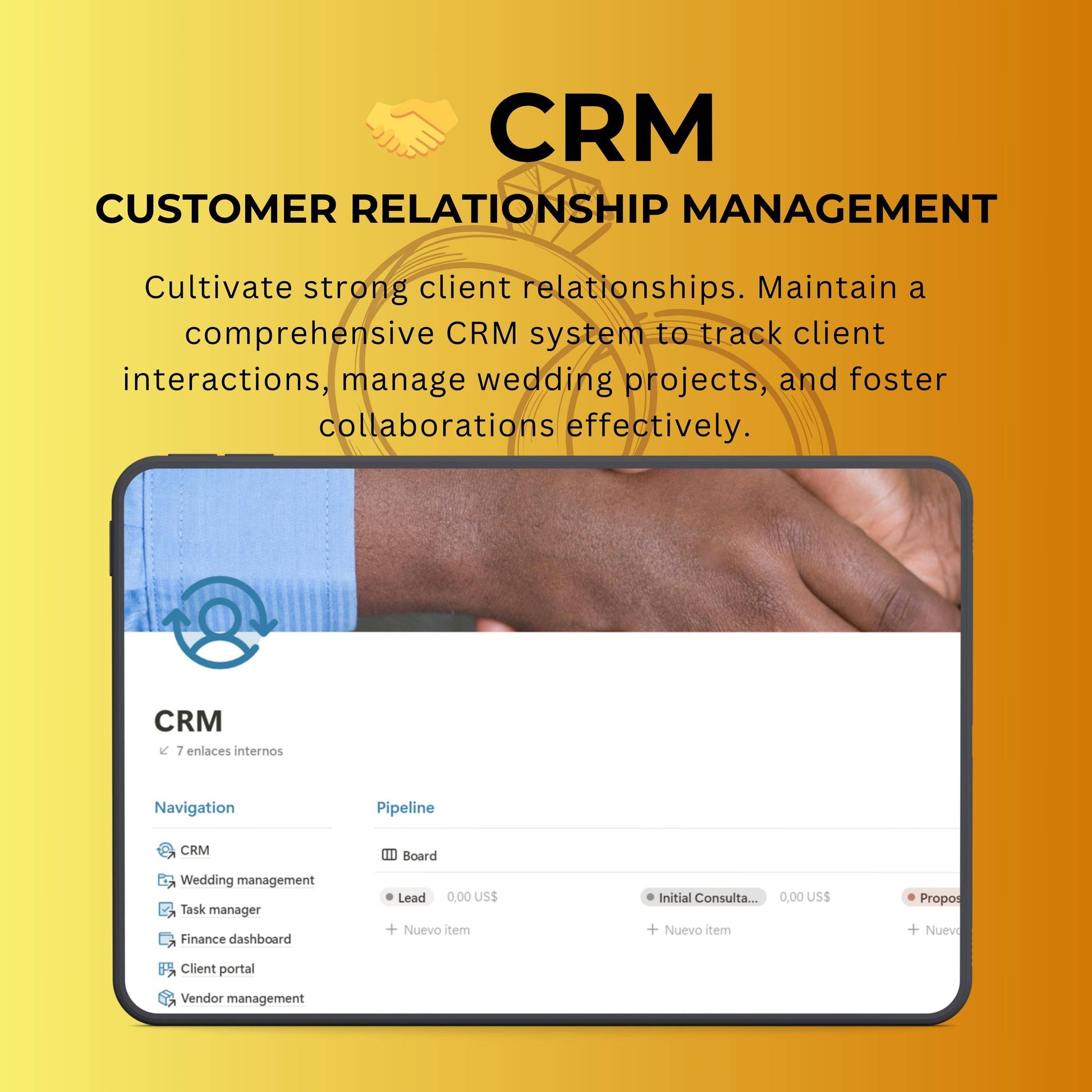 Notion Wedding Planner Template | CRM, Timeline & Vendor Manager
