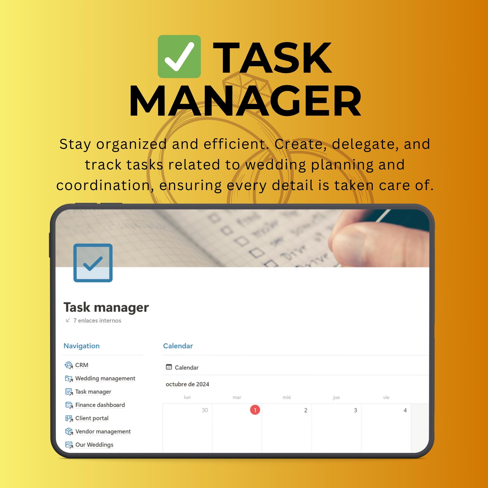 Notion Wedding Planner Template | CRM, Timeline & Vendor Manager