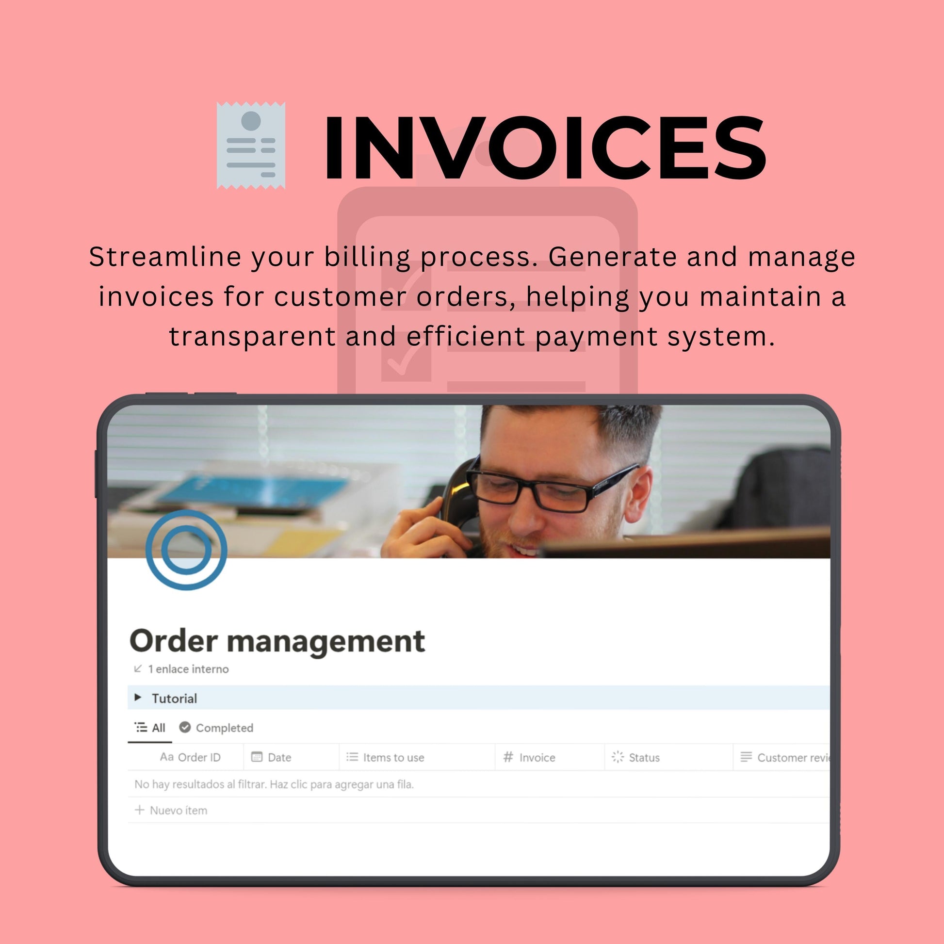 Order Management Notion Template