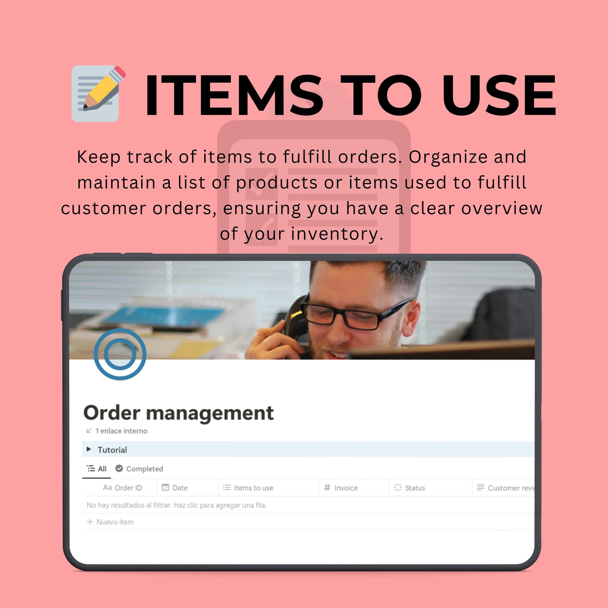 Order Management Notion Template