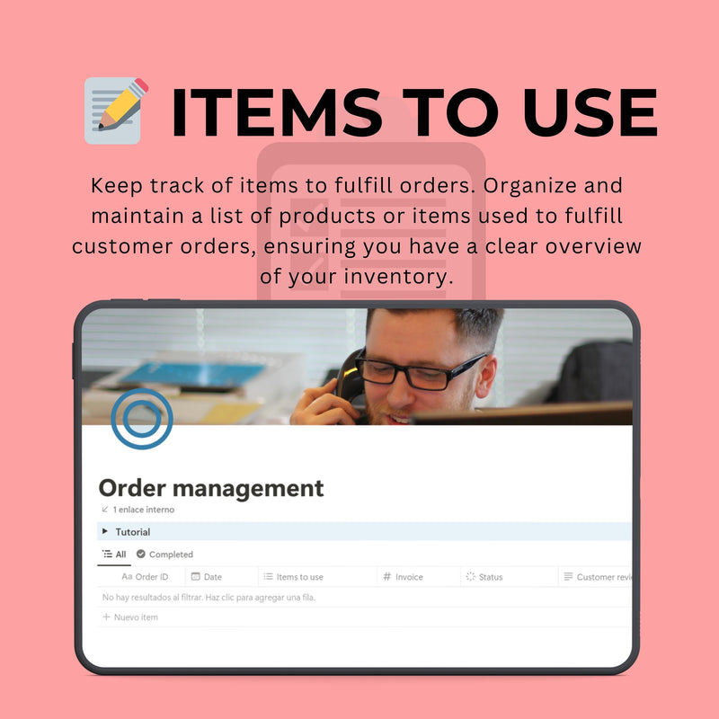 Order Management Notion Template