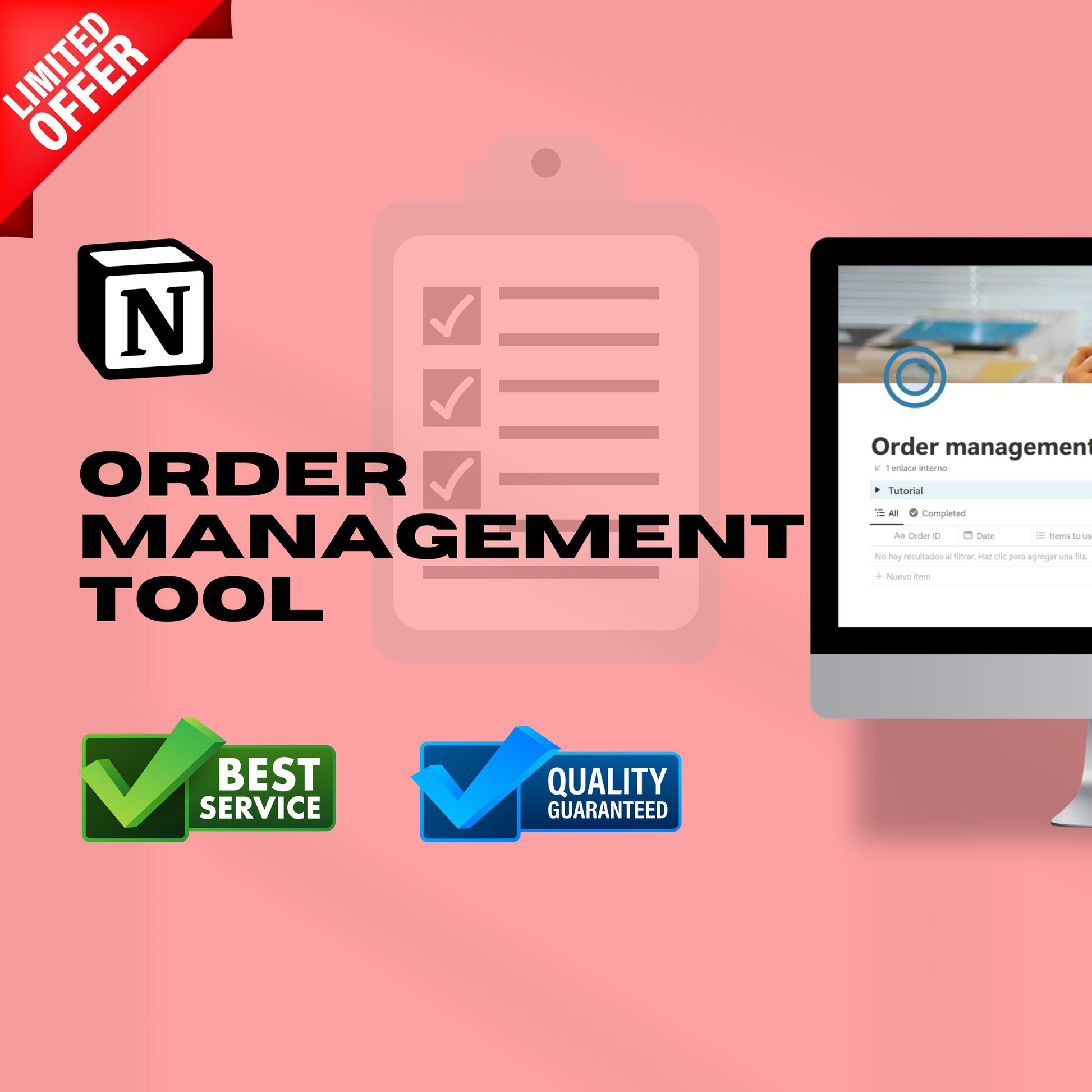 Order Management Notion Template