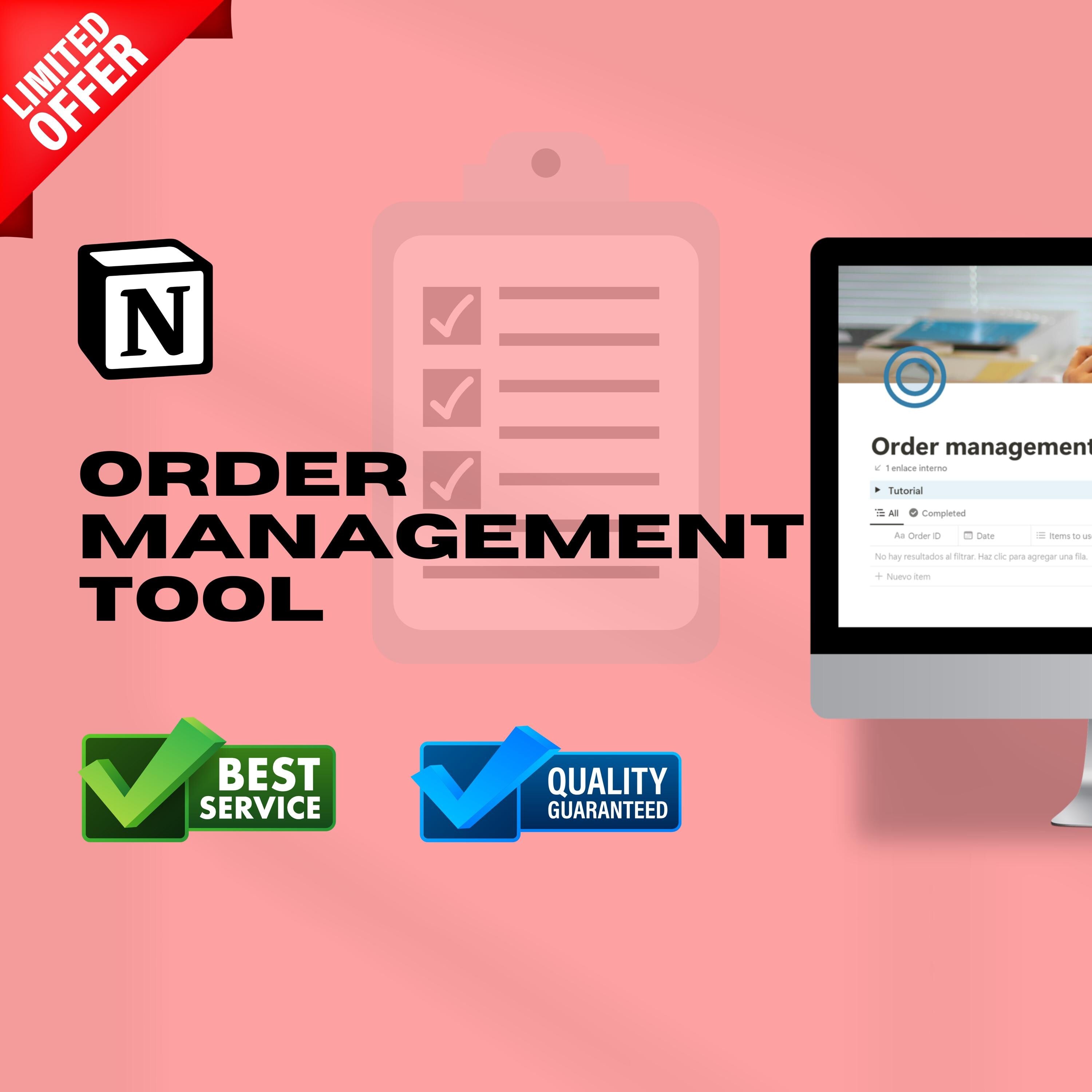 Order Management Notion Template