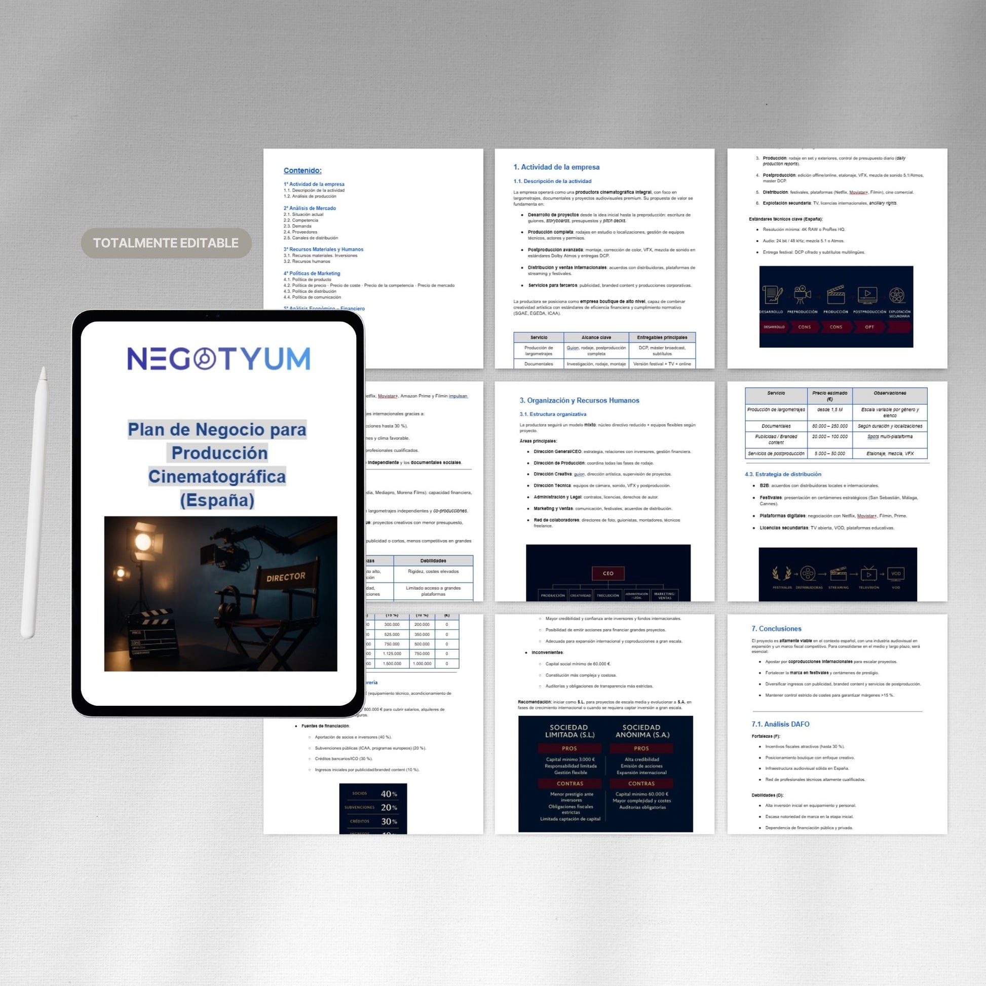 Producción Cinematográfica - Plan de Negocio