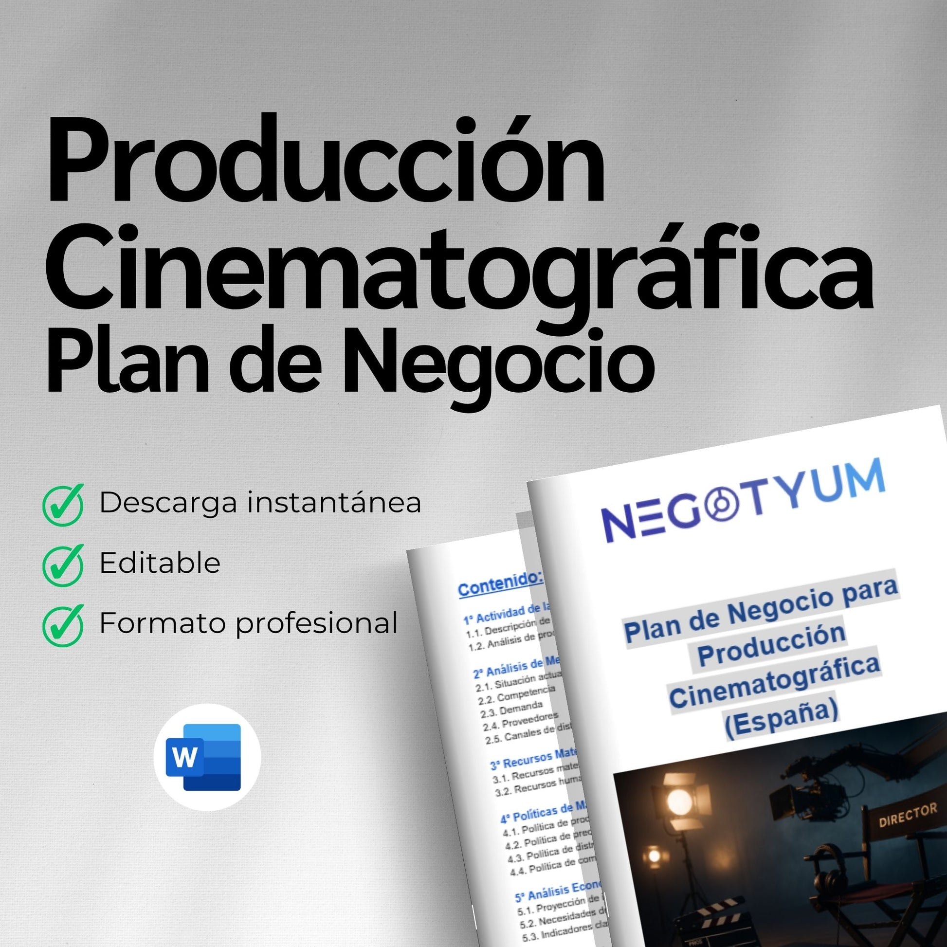Producción Cinematográfica - Plan de Negocio