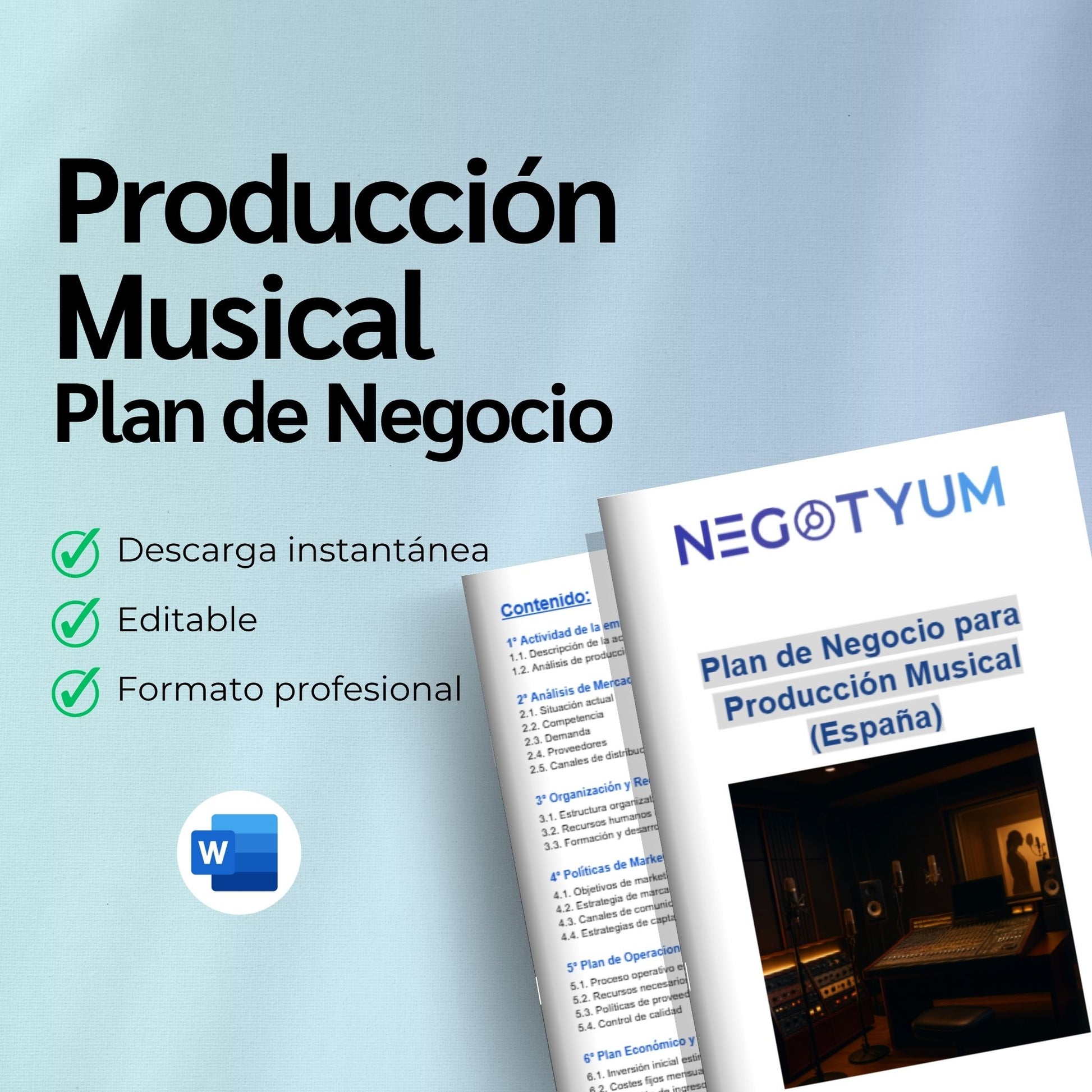 Producción Musical - Plan de Negocio