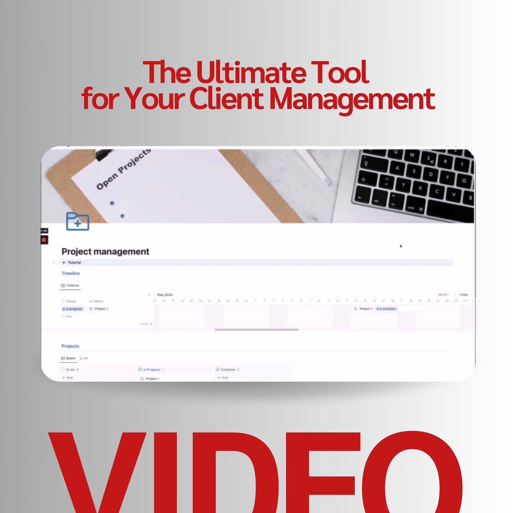 Project Management Notion Template | Tasks, Timeline & Teams
