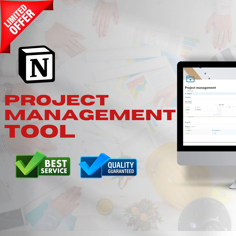 Project Management Notion Template | Tasks, Timeline & Teams