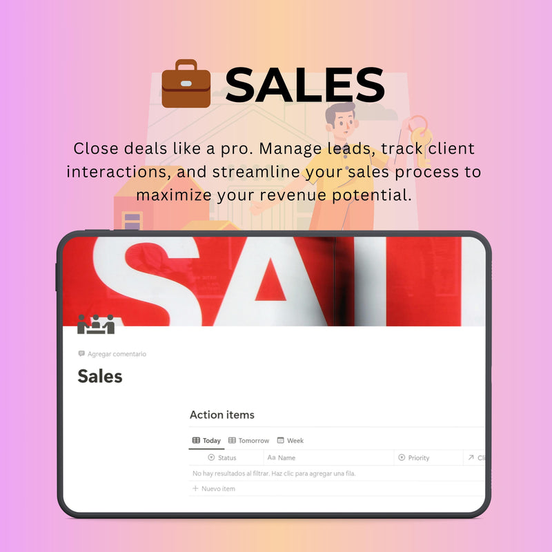 Real Estate Agent Notion Template | CRM, Listings & Deals