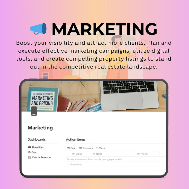 Real Estate Agent Notion Template | CRM, Listings & Deals