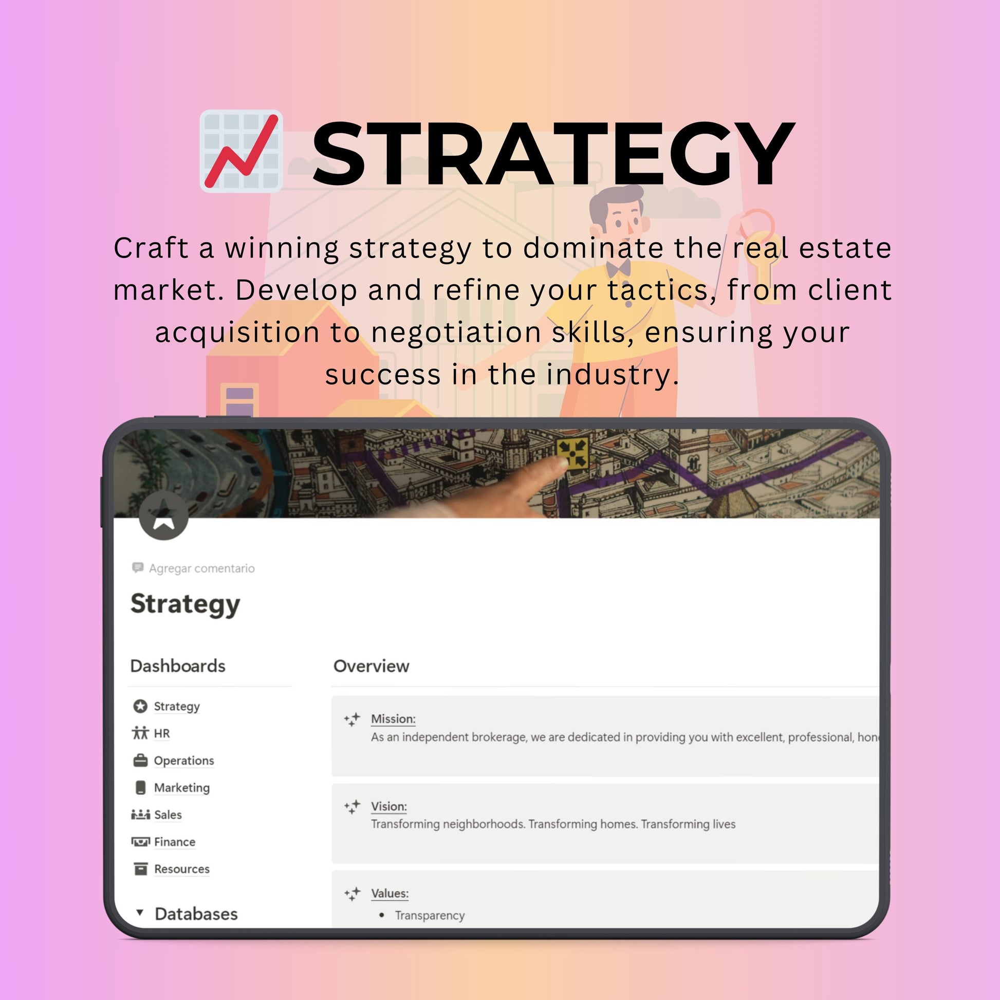 Real Estate Agent Notion Template | CRM, Listings & Deals