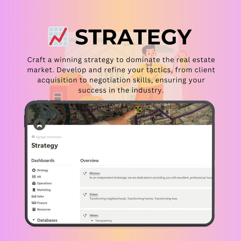 Real Estate Agent Notion Template | CRM, Listings & Deals