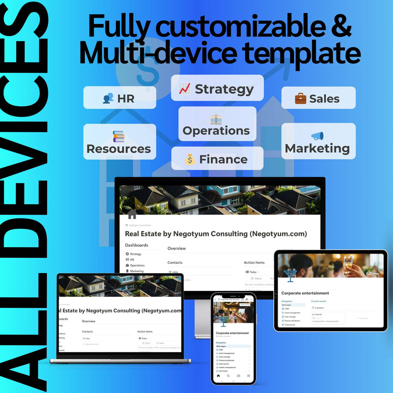 Real Estate Notion Template | Property Listings, CRM & Client Tracker