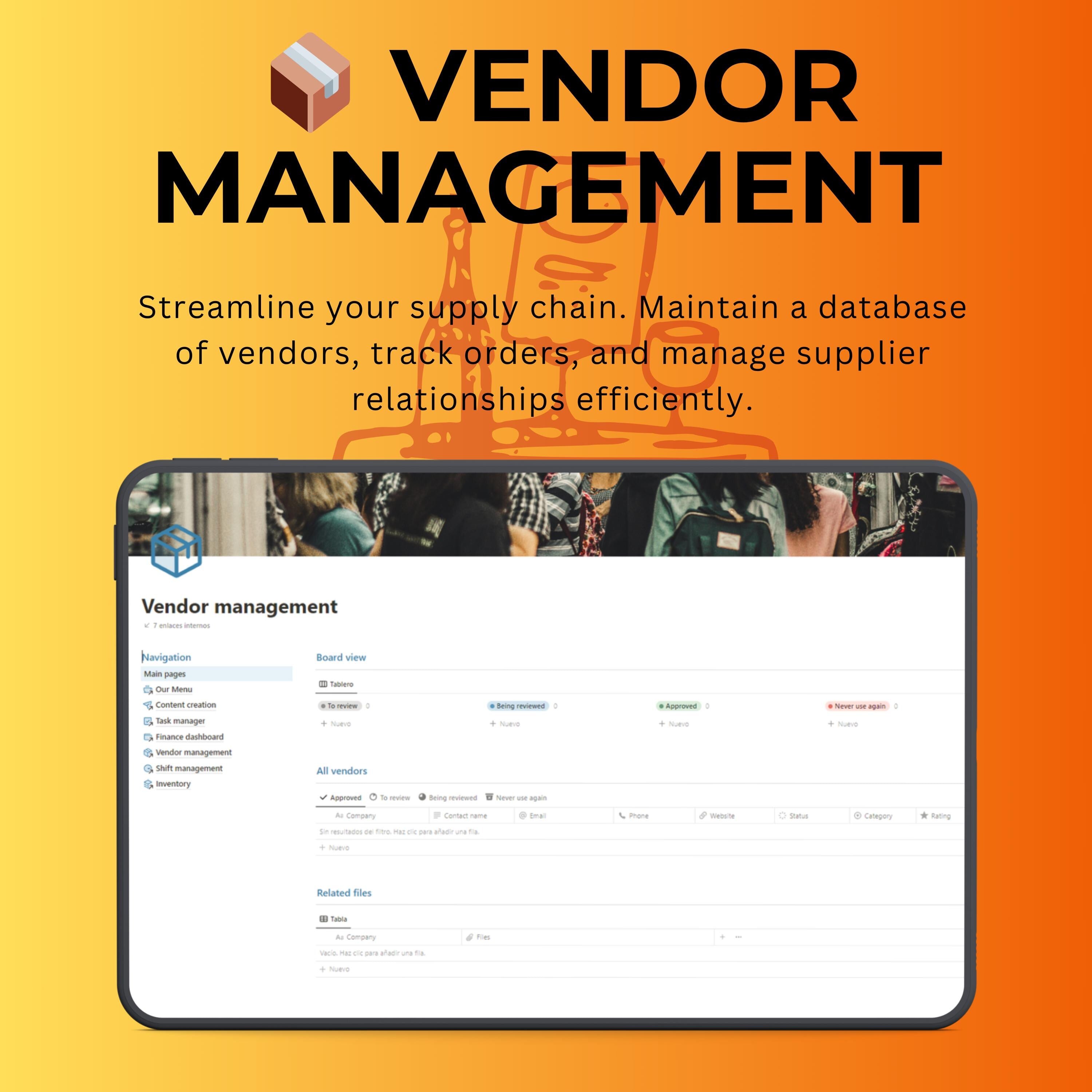 Restaurant Management Notion Template | Menu, Orders & Staff