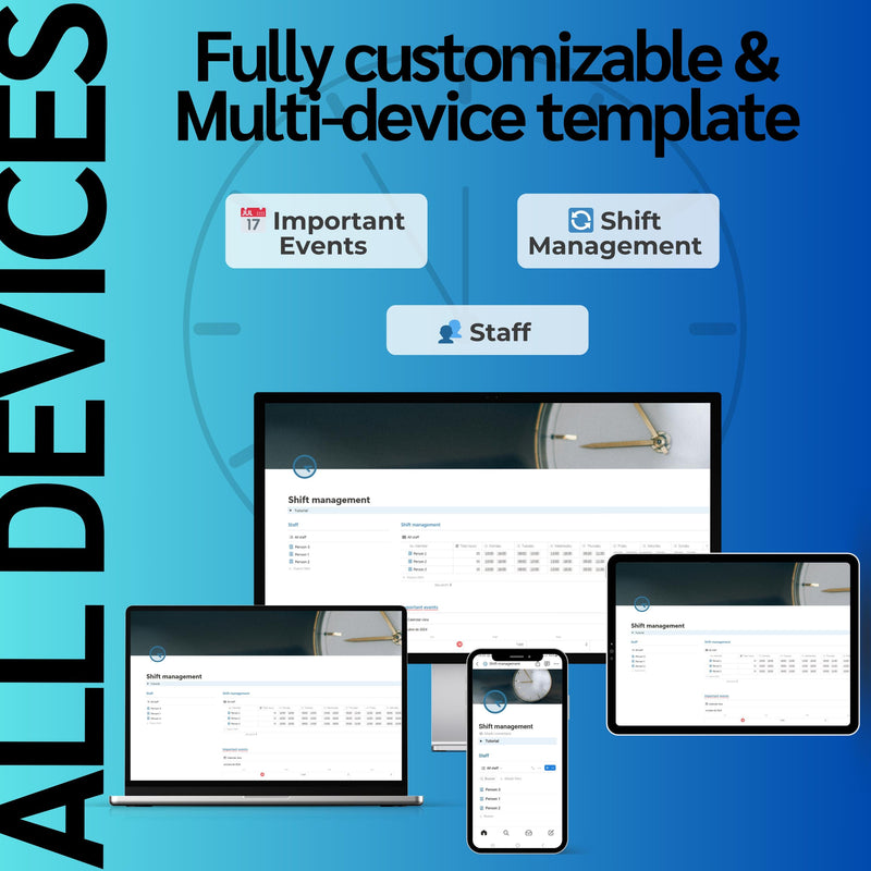 Shift Management Notion Template | Schedules & Availability
