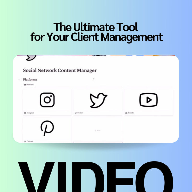 Social Media Manager Notion Template | Calendar, Planner & Analytics