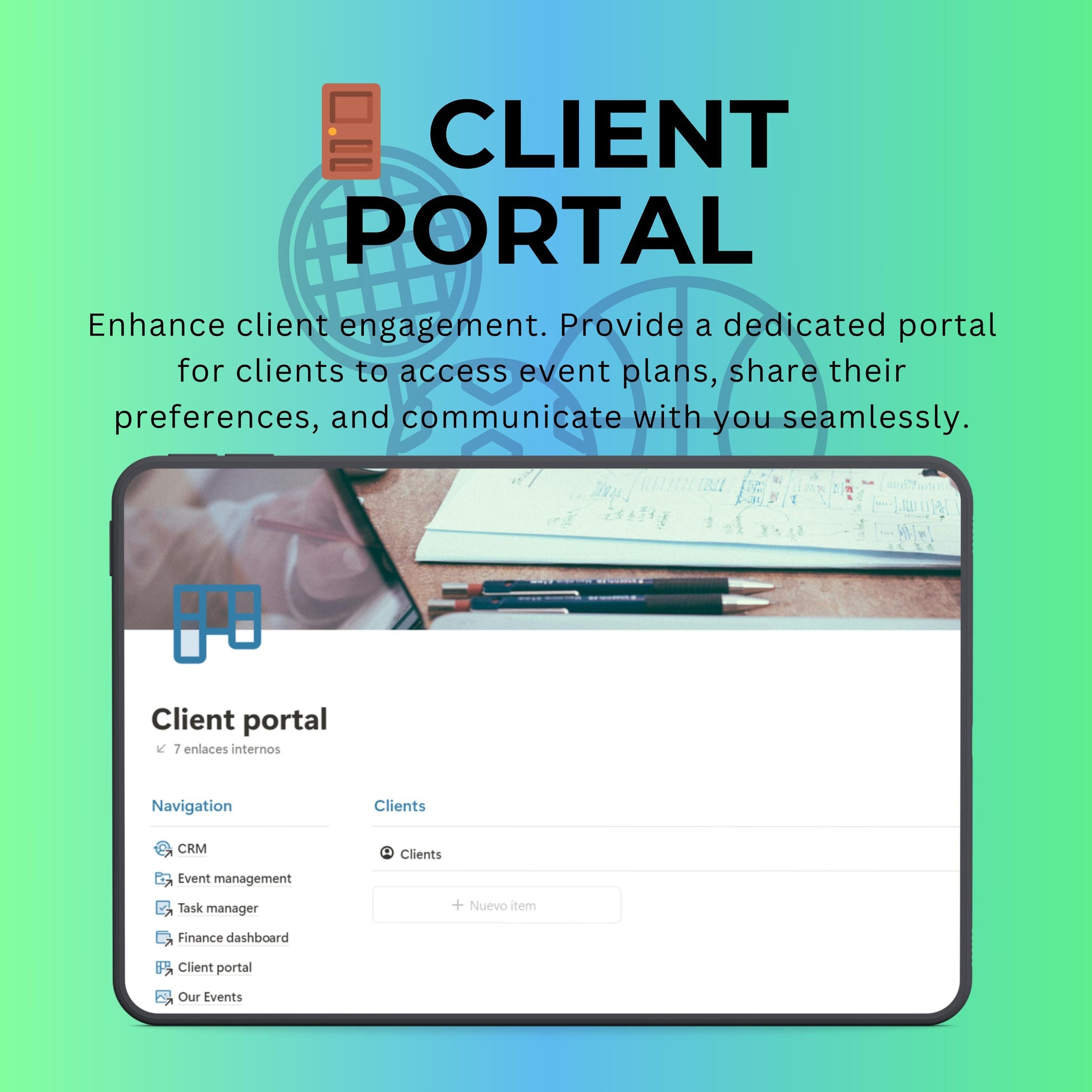 Sports & Fitness Management Notion Template | Events, CRM & Budget