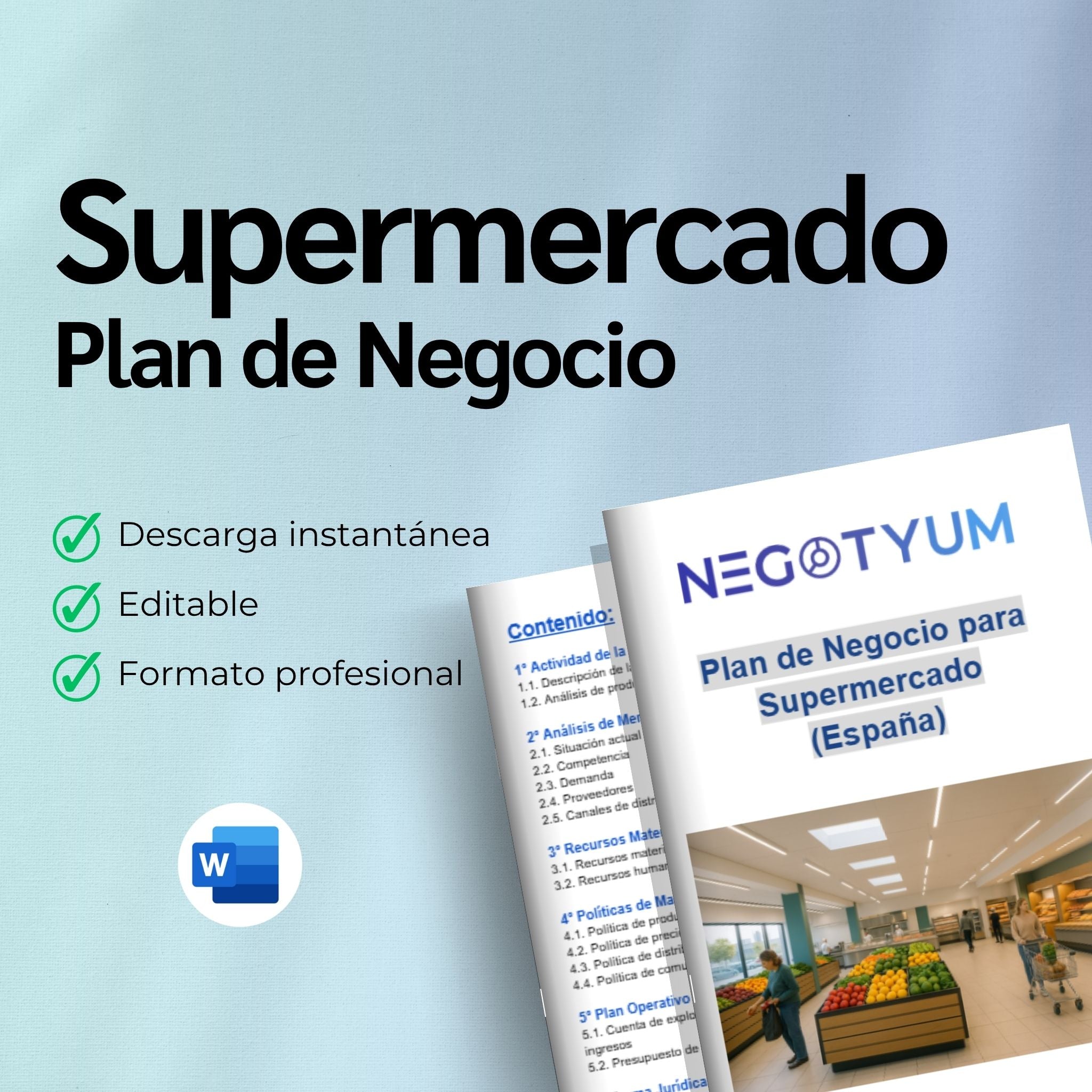 Supermercado - Plan de Negocio