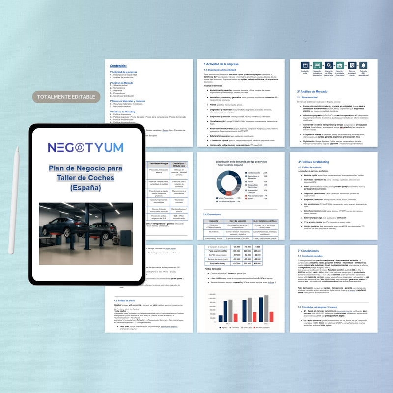 Taller de Coches - Plan de Negocio
