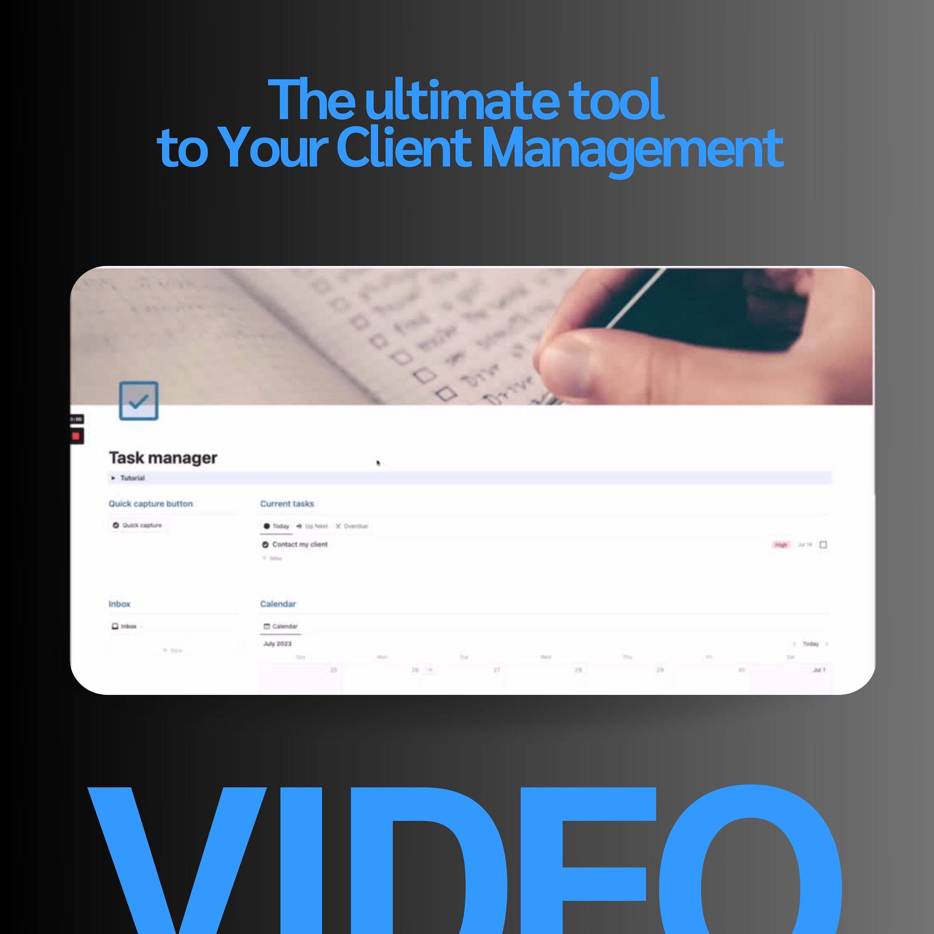 Task Manager Notion Template | To-Do, Calendar & Goals