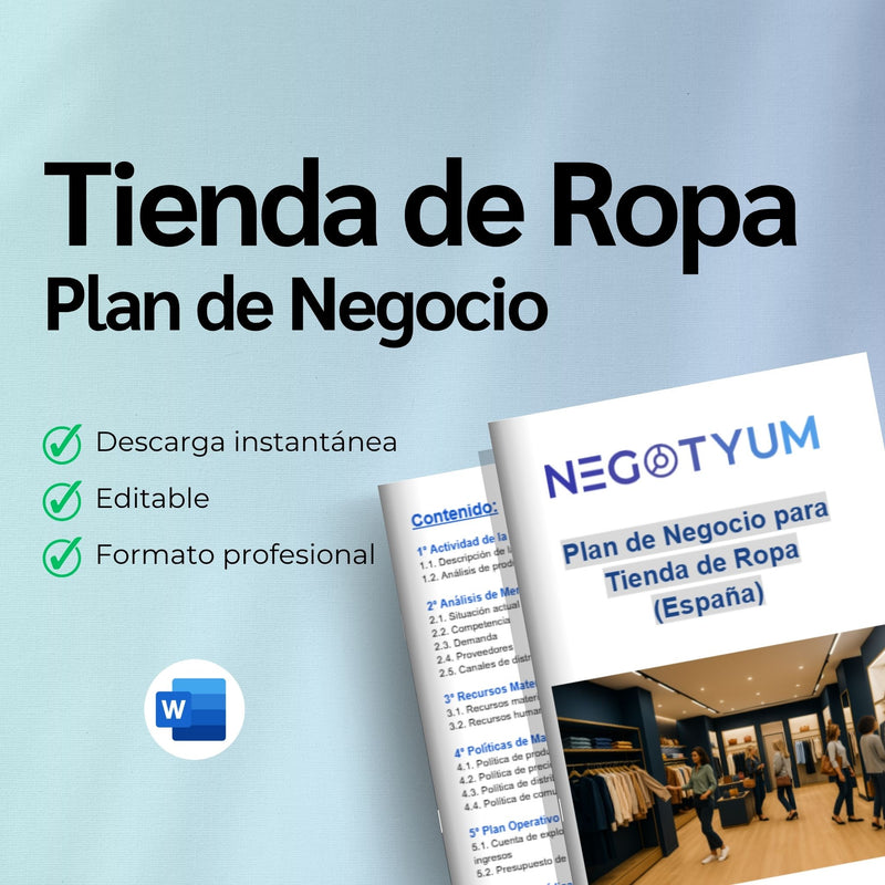 Tienda de Ropa - Plan de Negocio