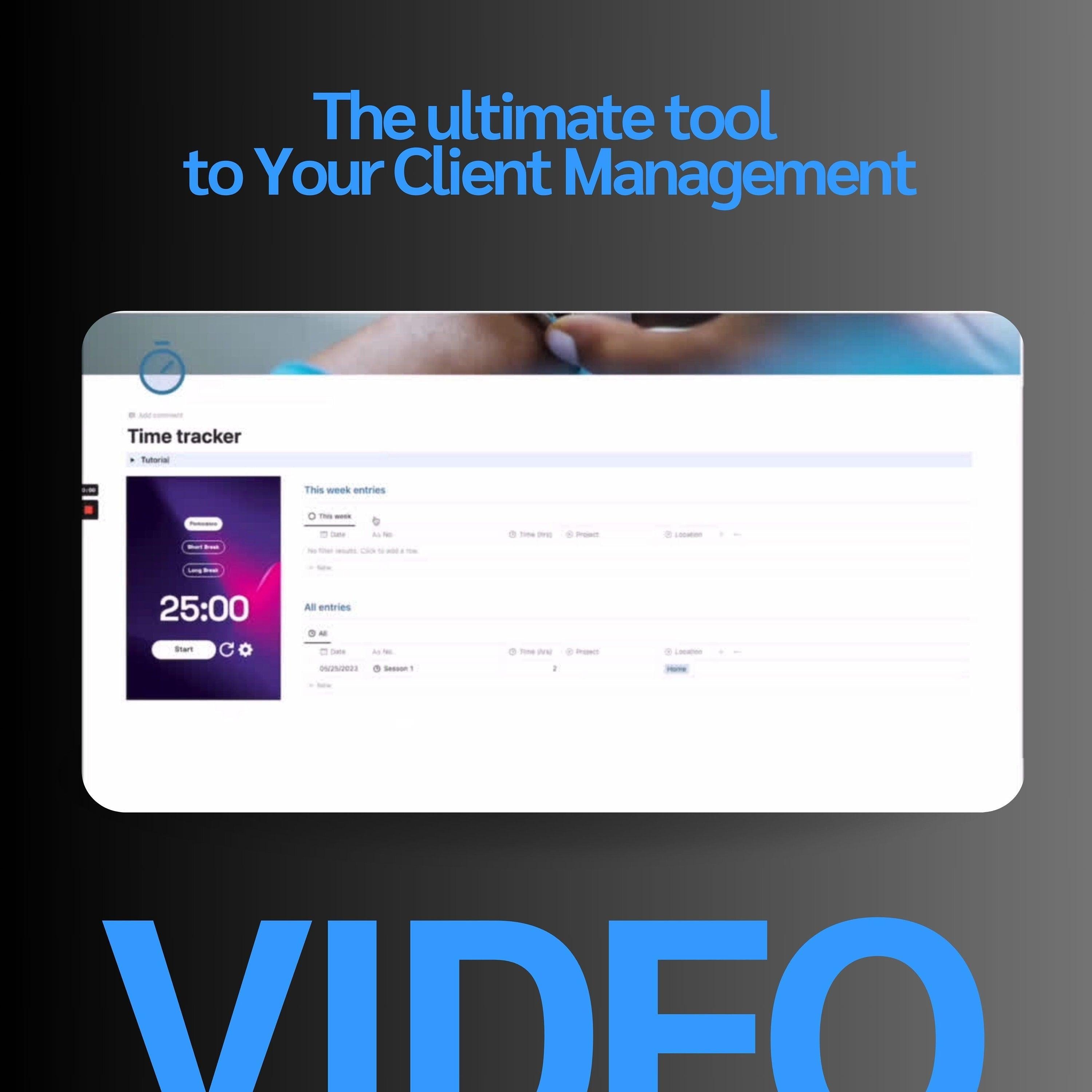Time Tracker Notion Template | Weekly Logs & Timesheets