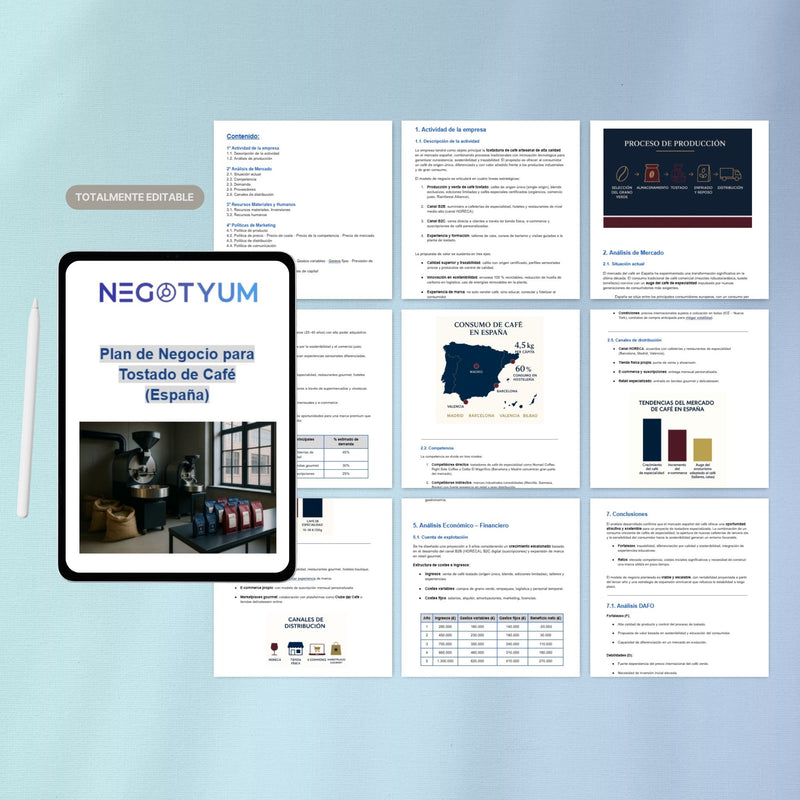 Tostado de Café - Plan de Negocio