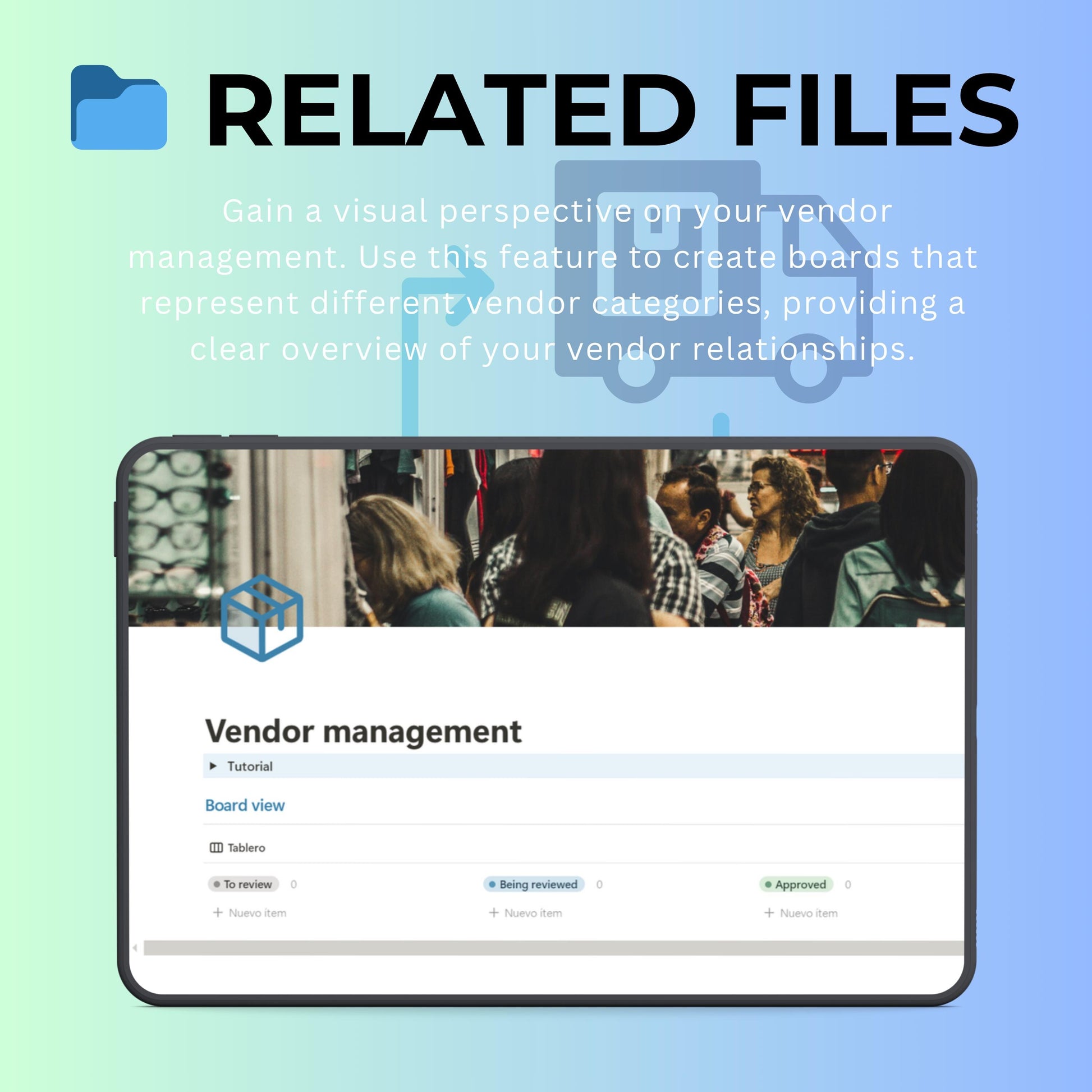 Vendor Management Notion Template | Supplier CRM & Contracts Tracker