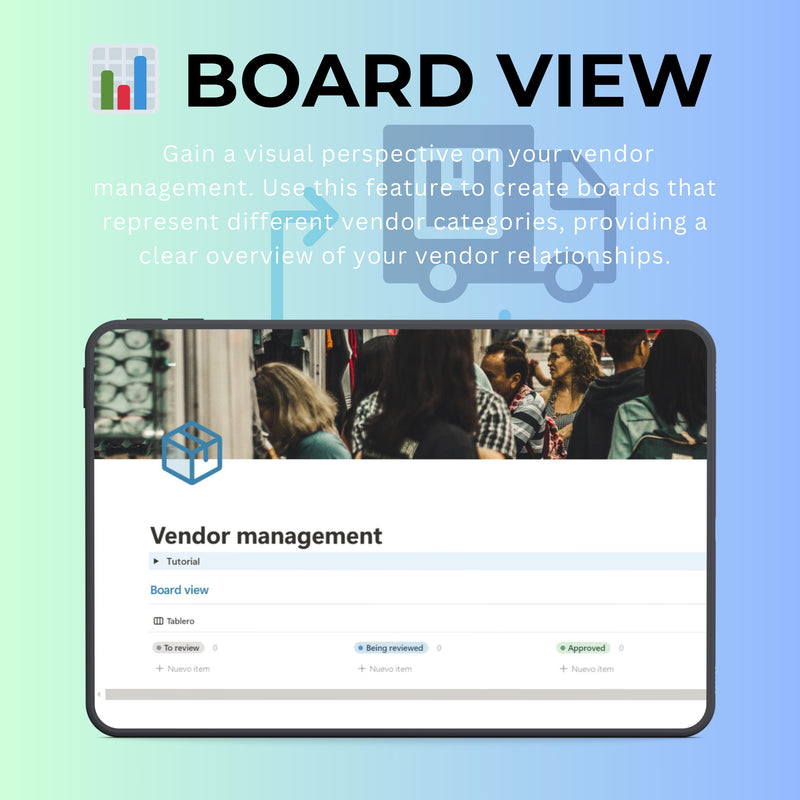 Vendor Management Notion Template | Supplier CRM & Contracts Tracker